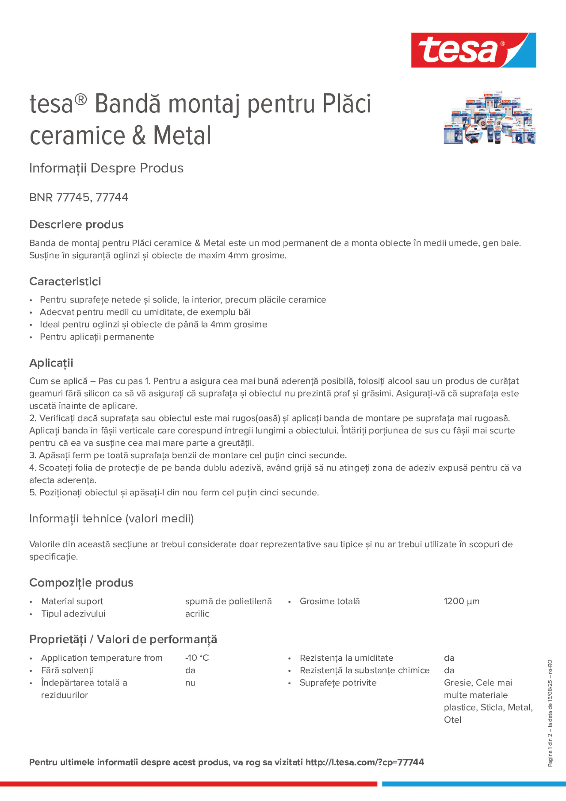 Product information_tesa® 77744_ro-RO