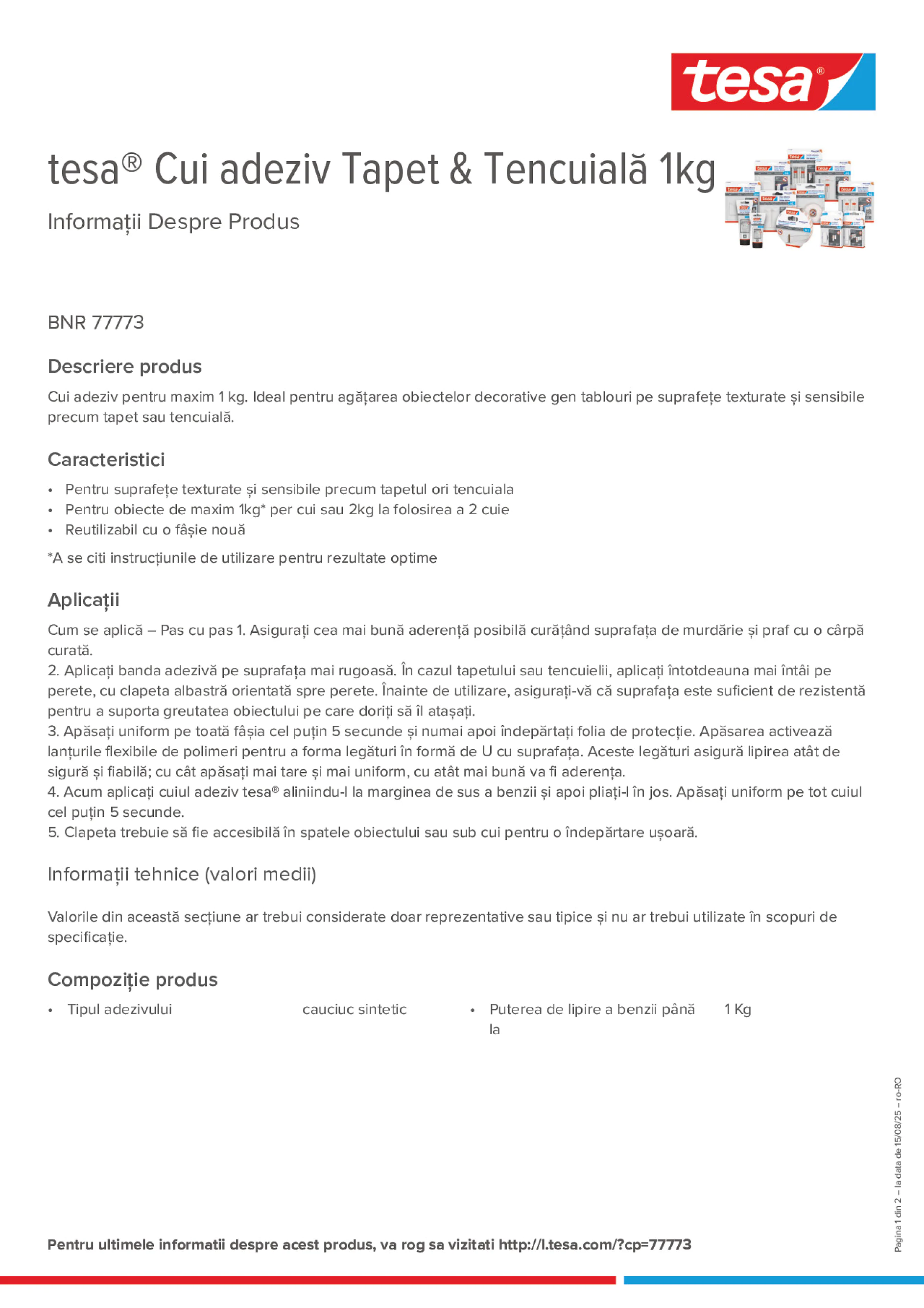 Product information_tesa® 77773_ro-RO