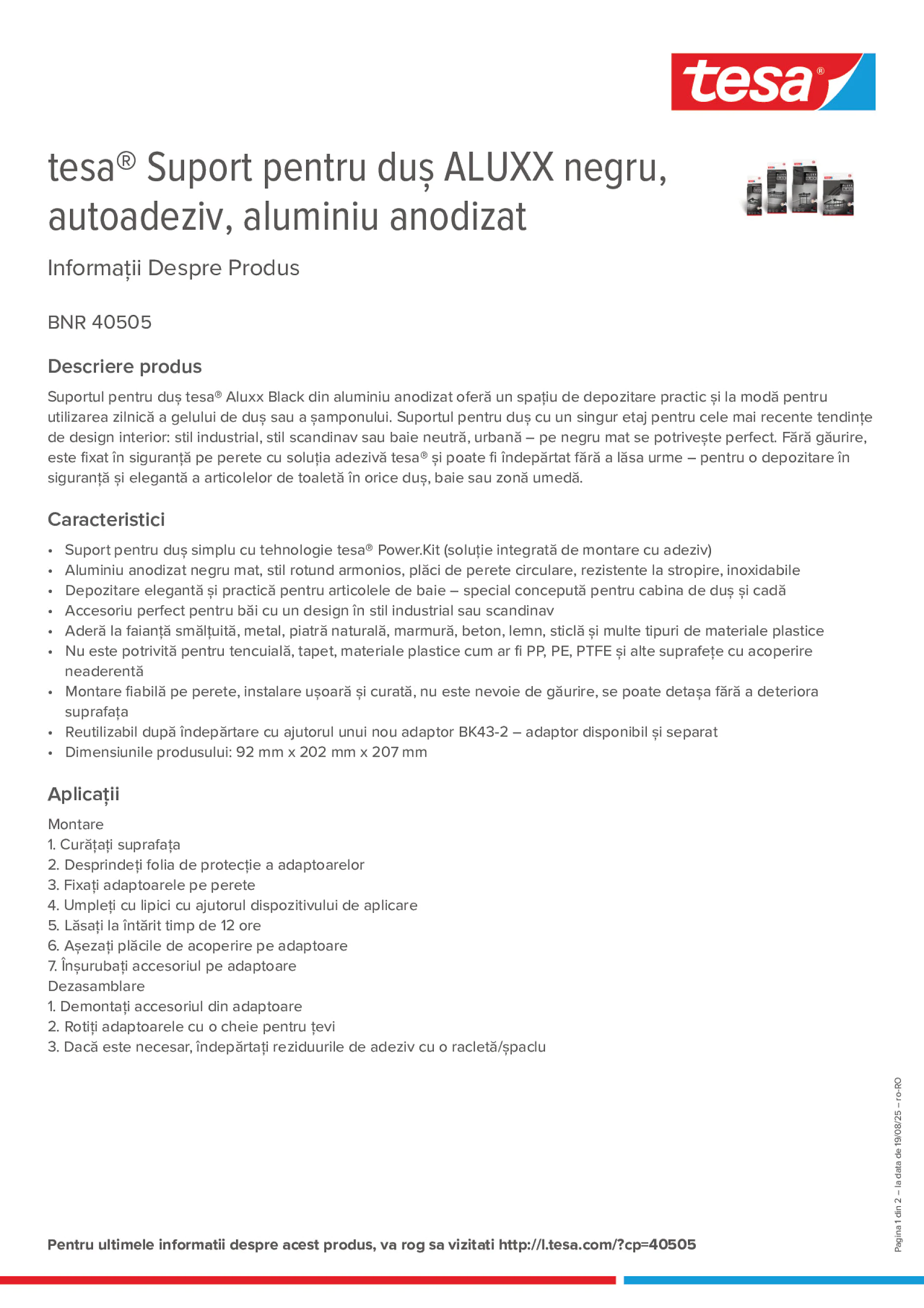 Product information_tesa® 40505_ro-RO