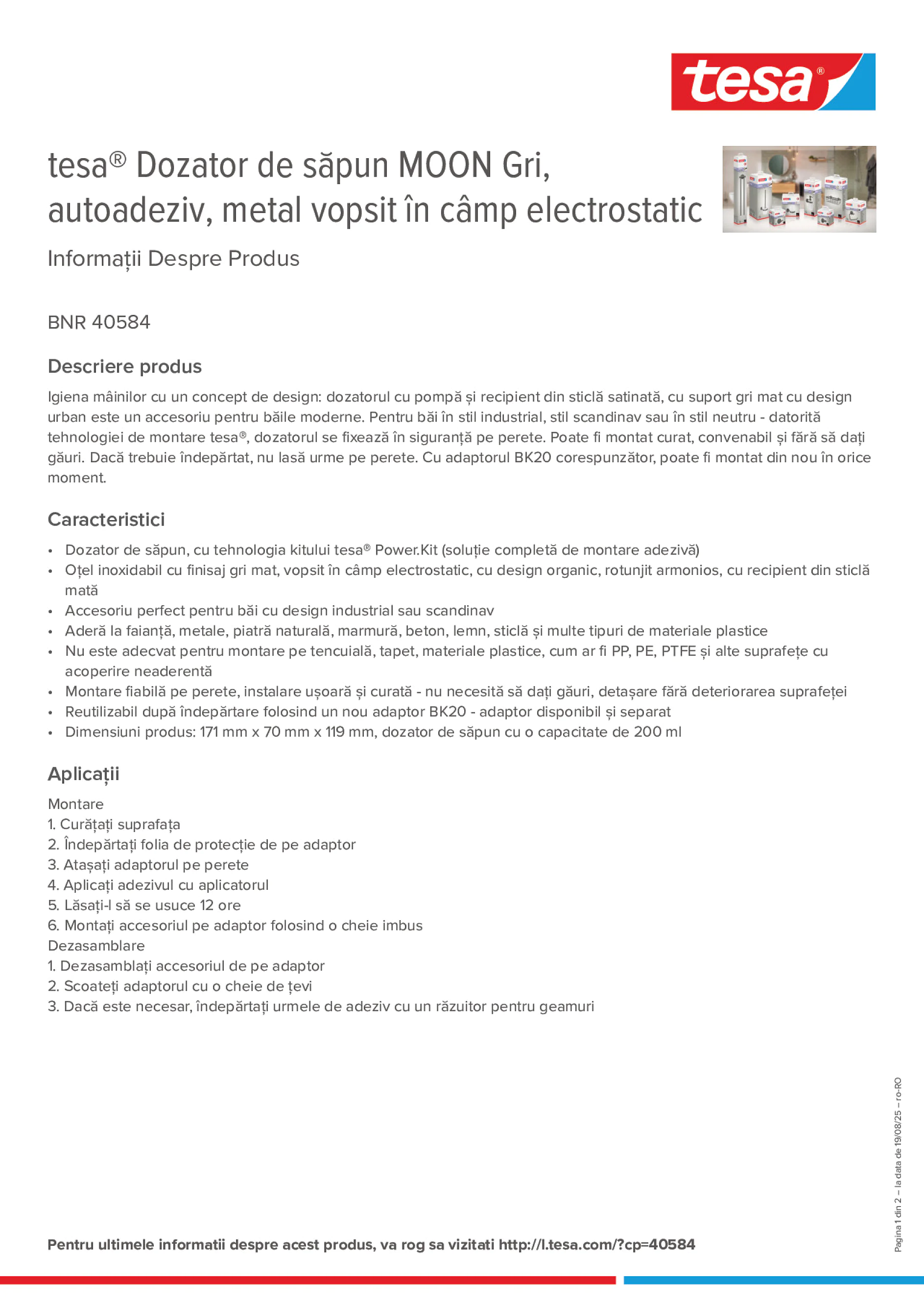 Product information_tesa® 40584_ro-RO