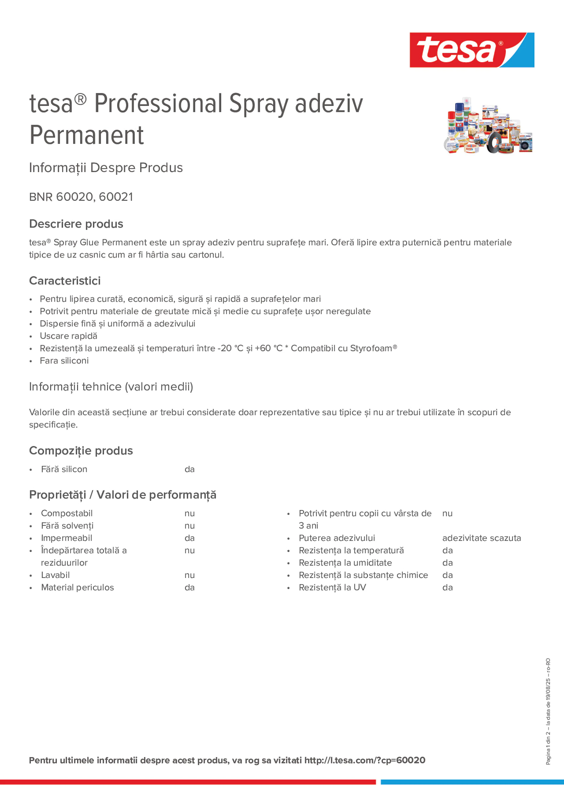 Product information_tesa® Professional 60020 / 60021_ro-RO