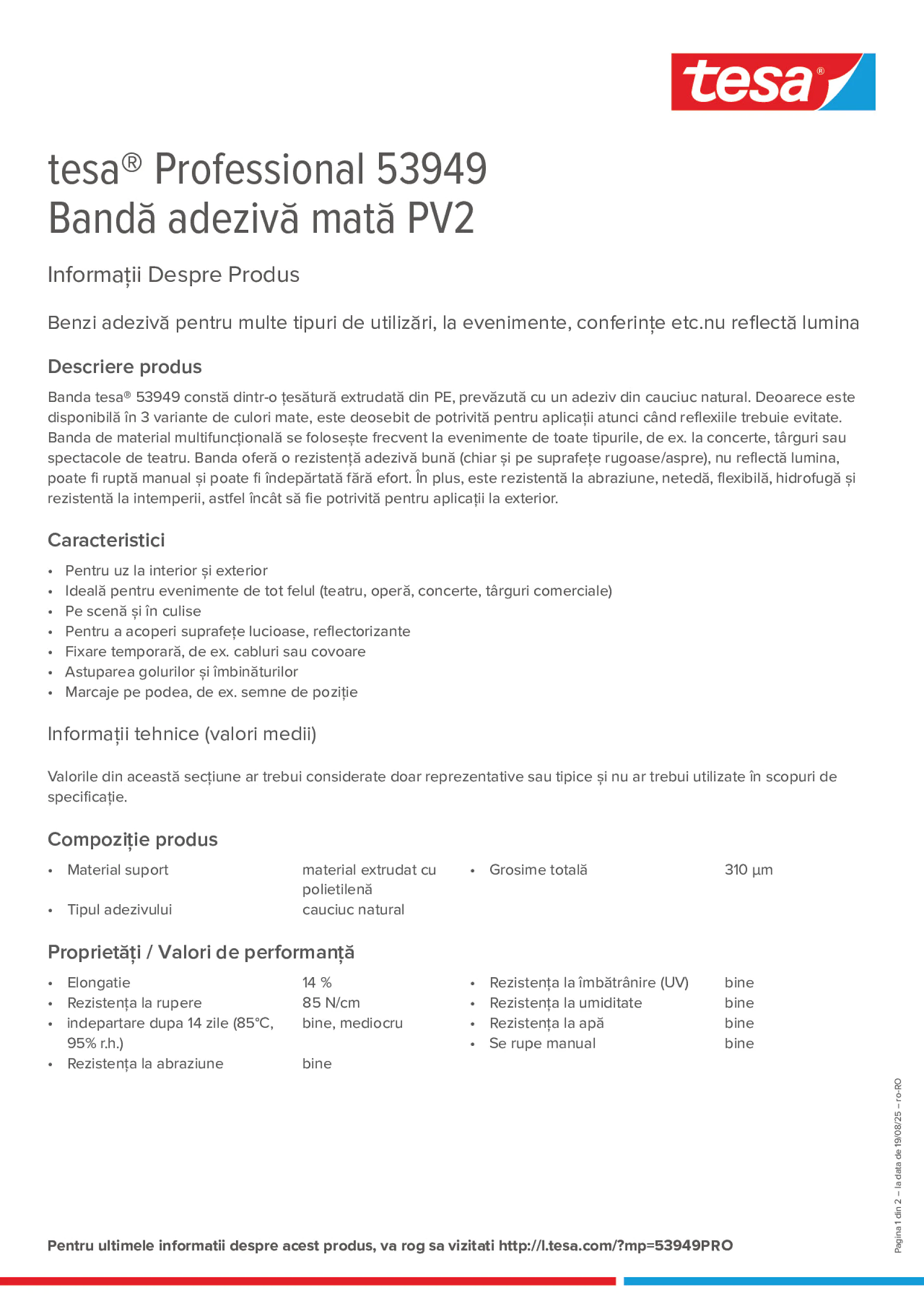 Product information_tesa® Professional 53949_ro-RO