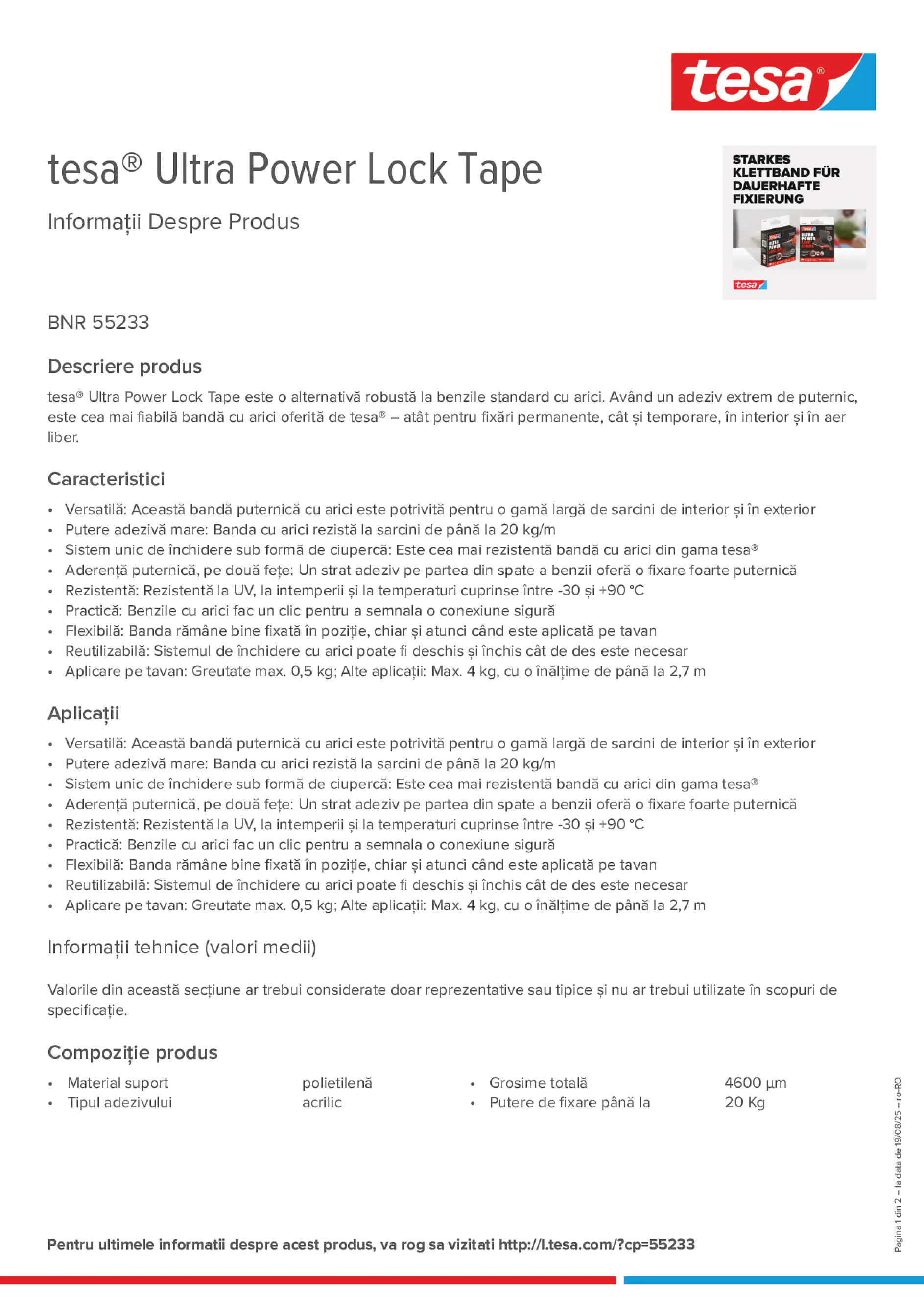 Product information_tesa® 55233_ro-RO