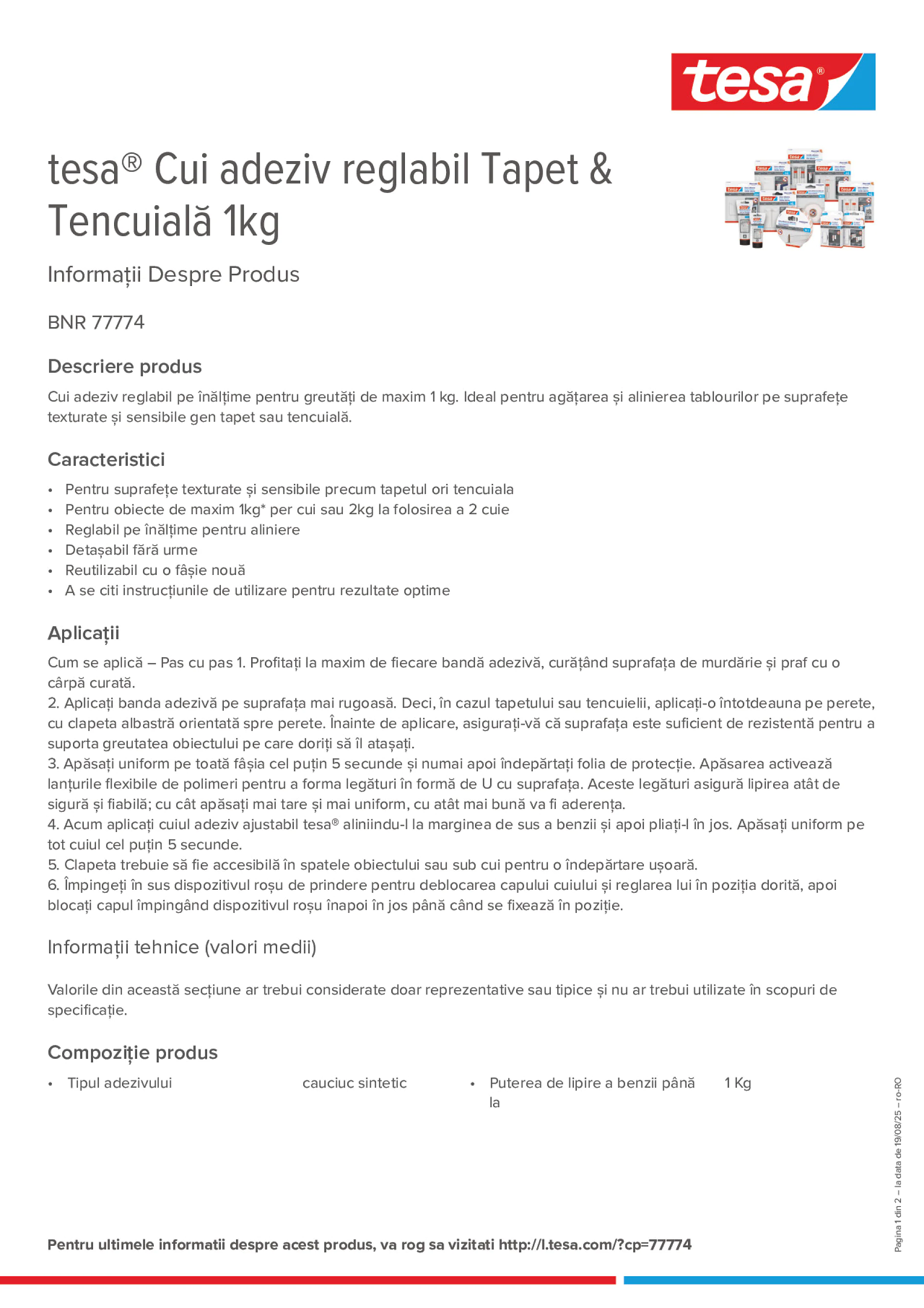 Product information_tesa® 77774_ro-RO