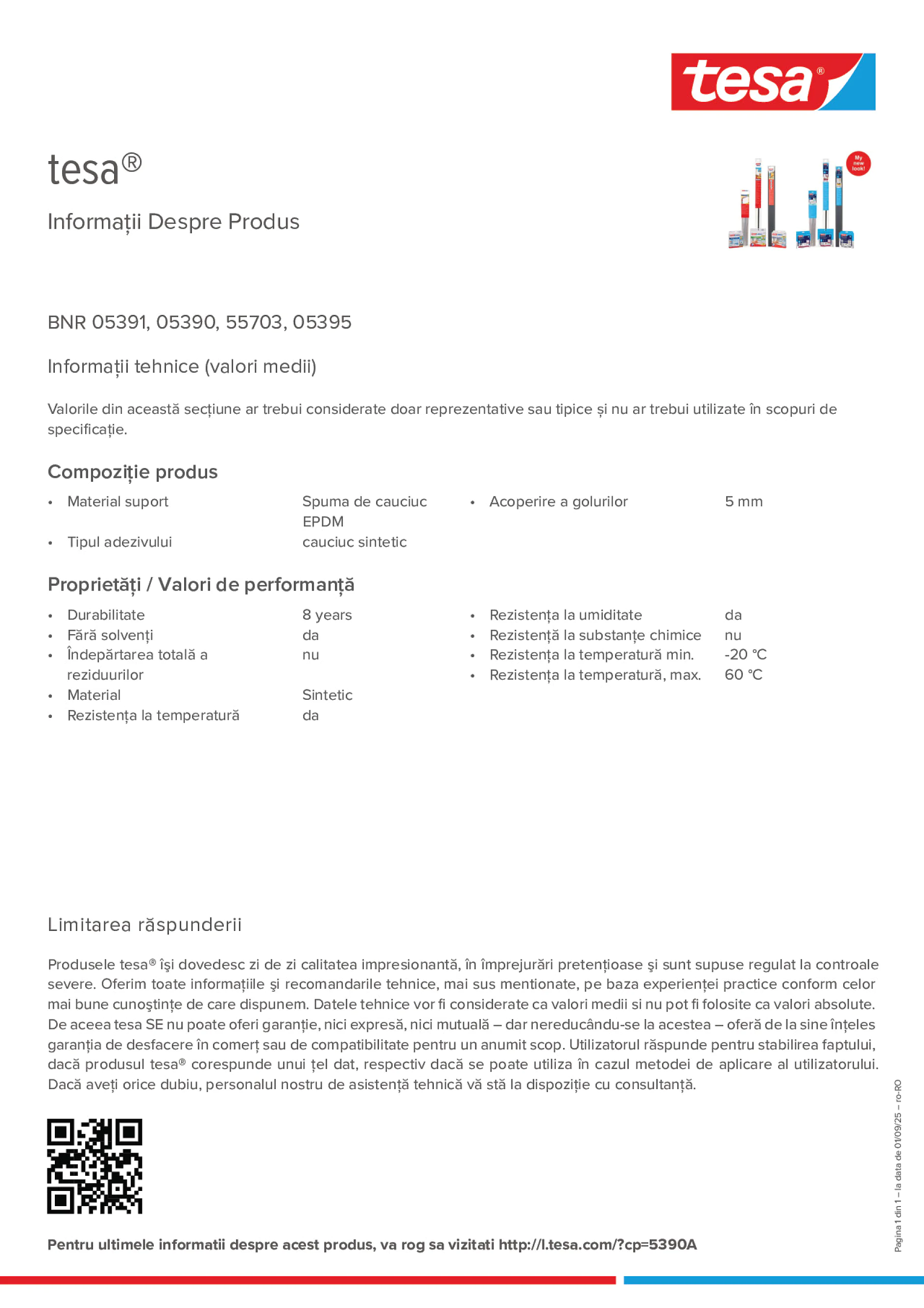 Product information_tesa® 05391_ro-RO