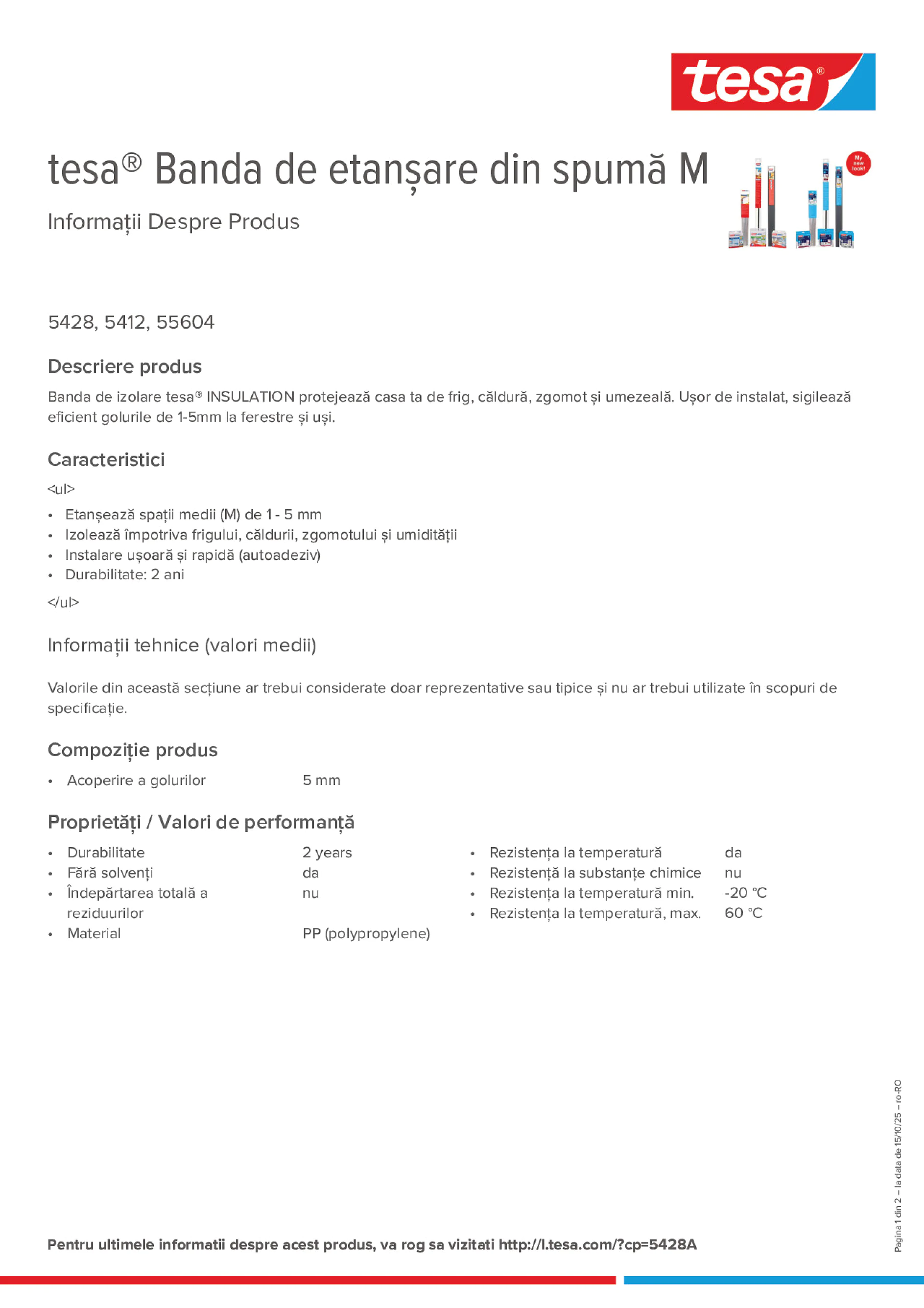 Product information_tesa® 05428_ro-RO
