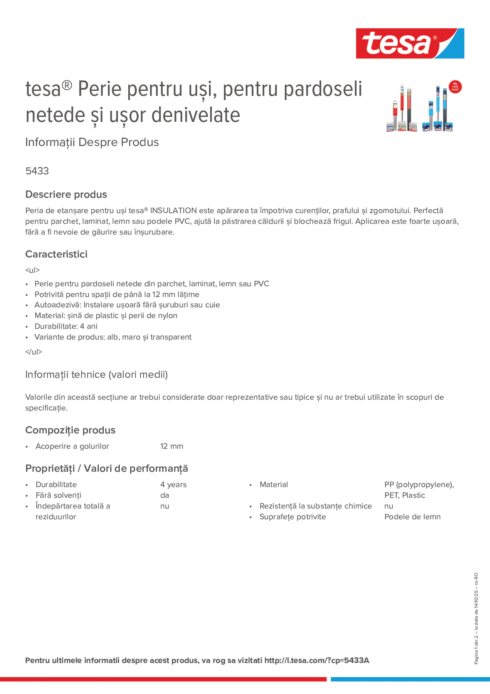 Product information_tesa® 05433_ro-RO