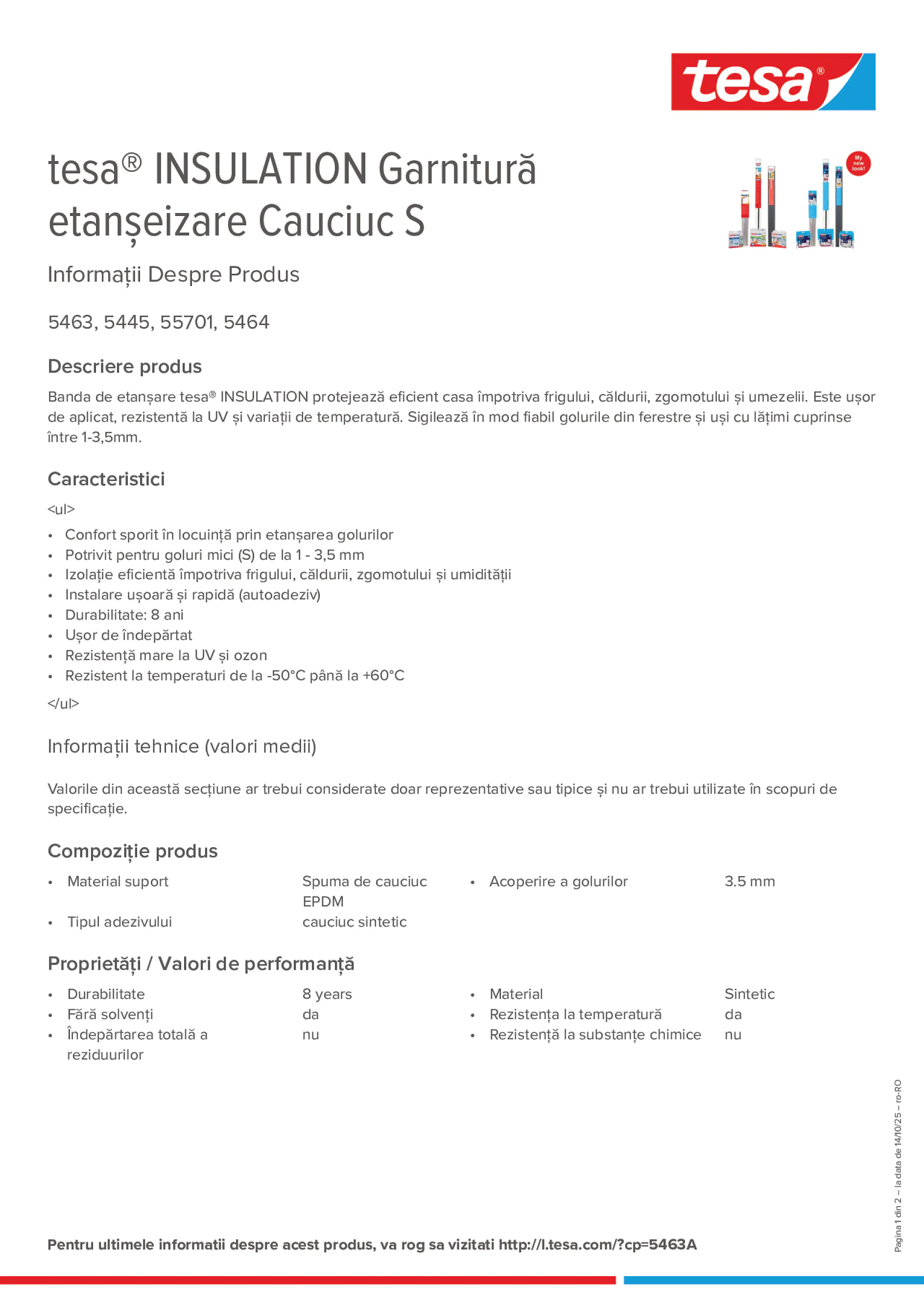 Product information_tesa® 05463_ro-RO