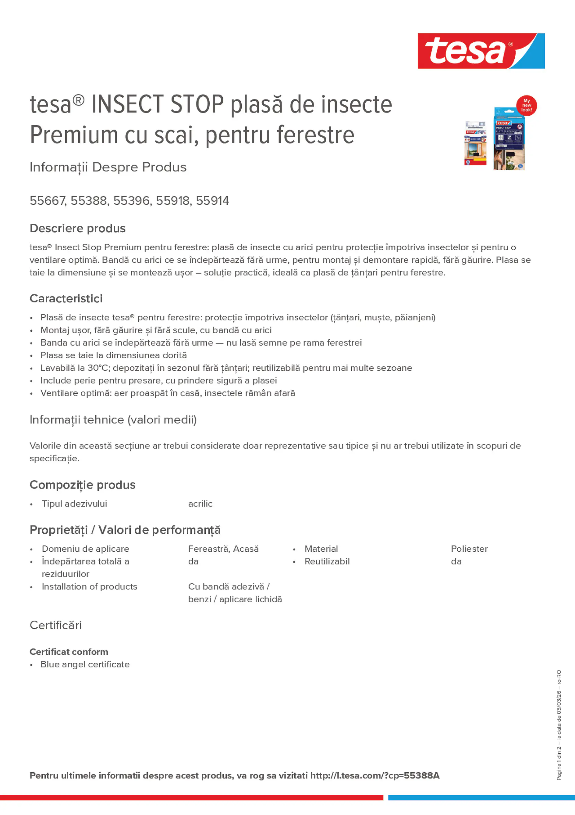 Product information_tesa® 55388A_ro-RO