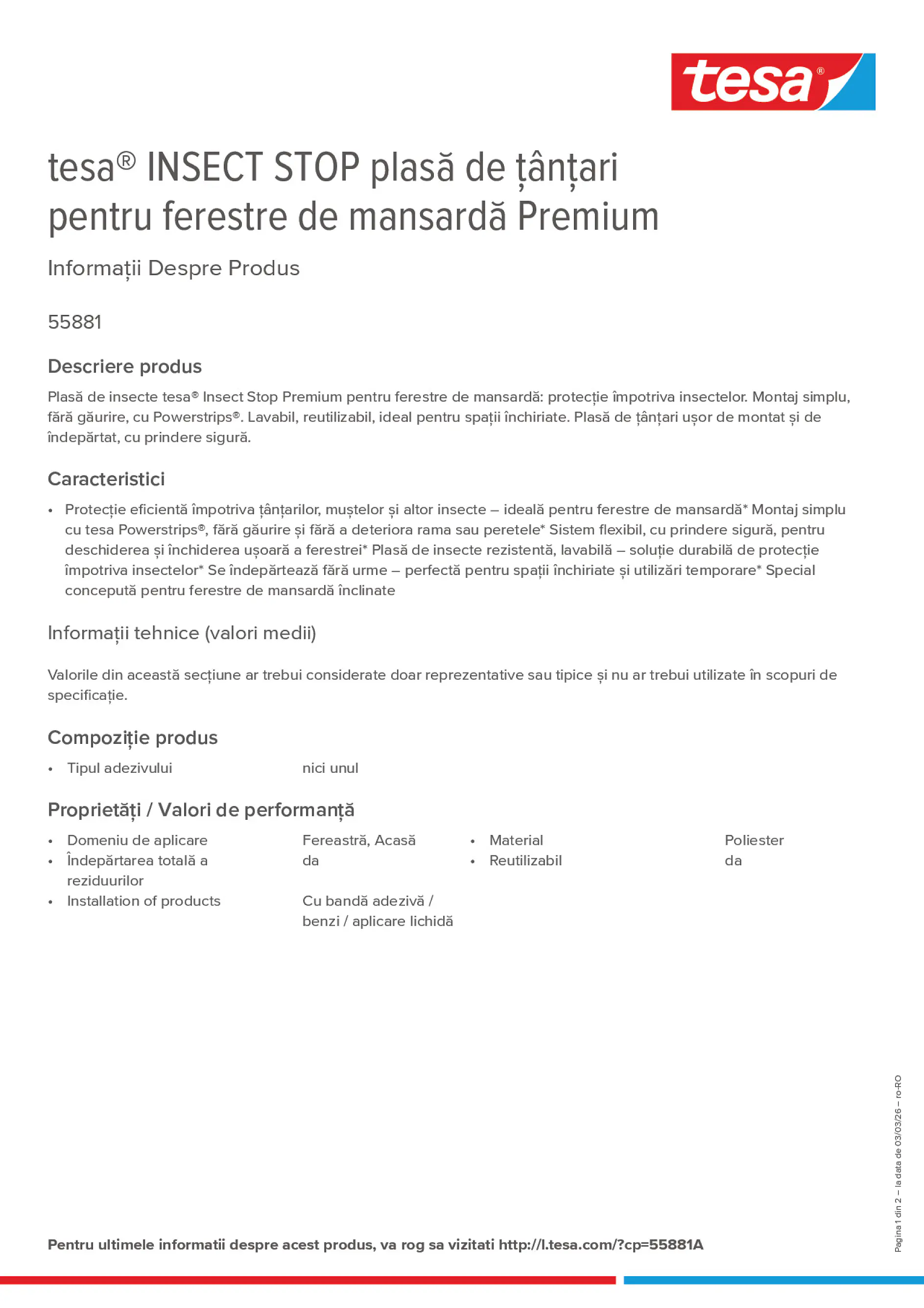 Product information_tesa® 55881A_ro-RO