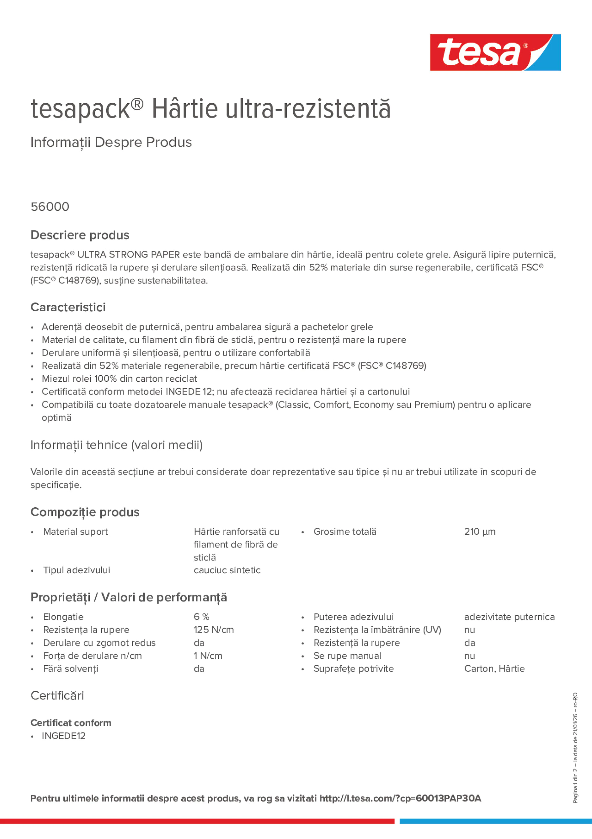 Product information_tesapack® 56000_ro-RO