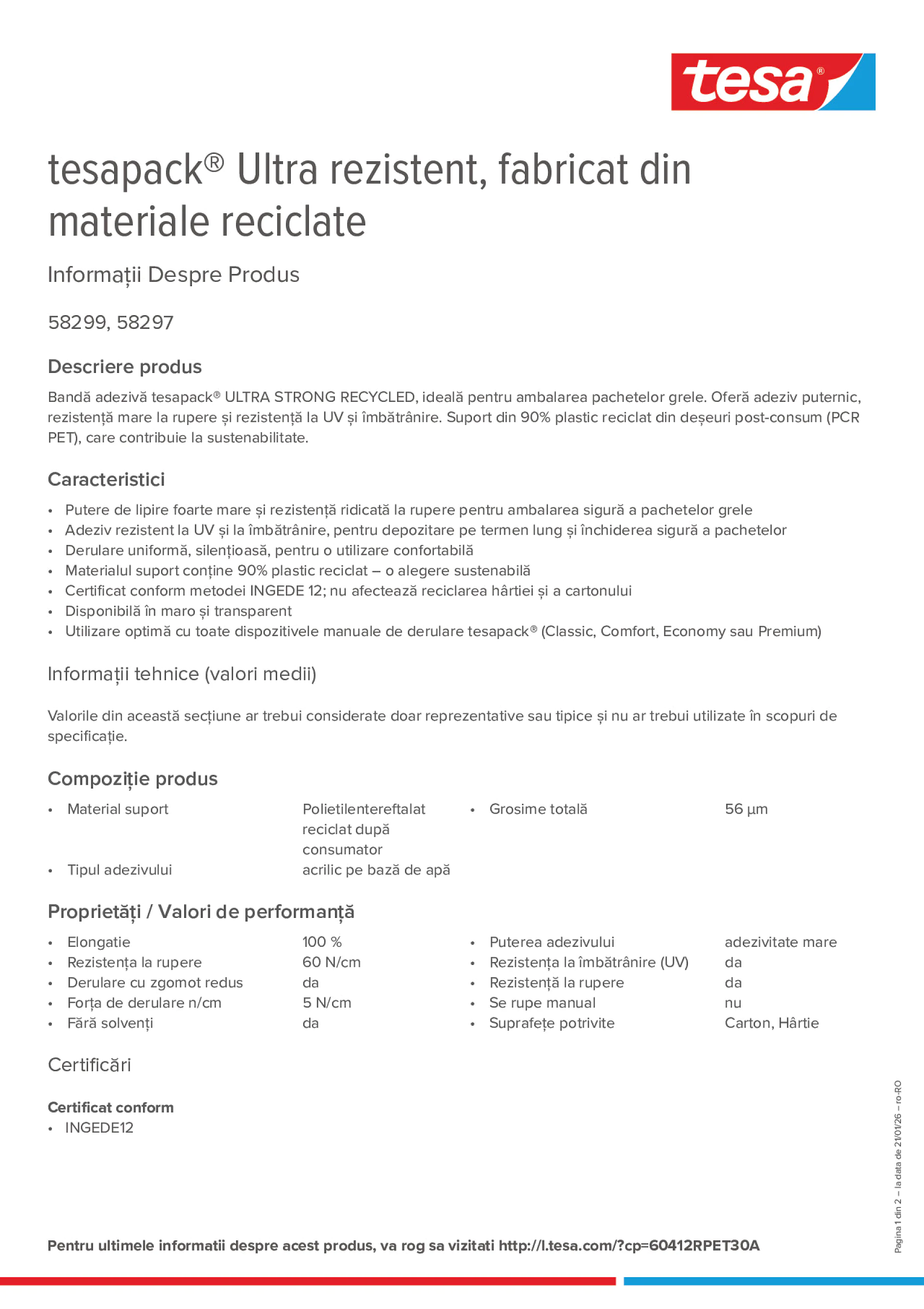 Product information_tesapack® 58299_ro-RO