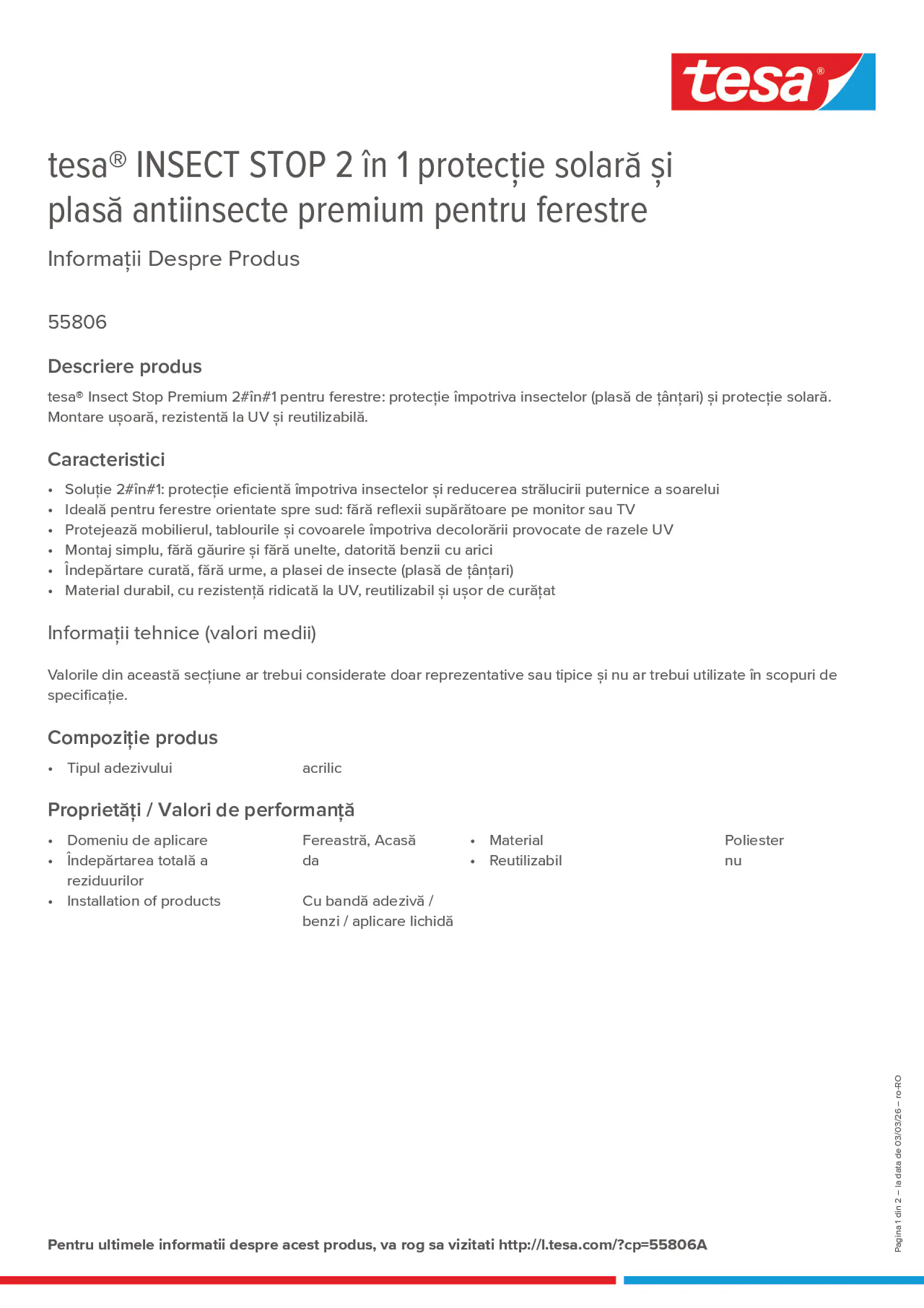 Product information_tesa® 55806A_ro-RO