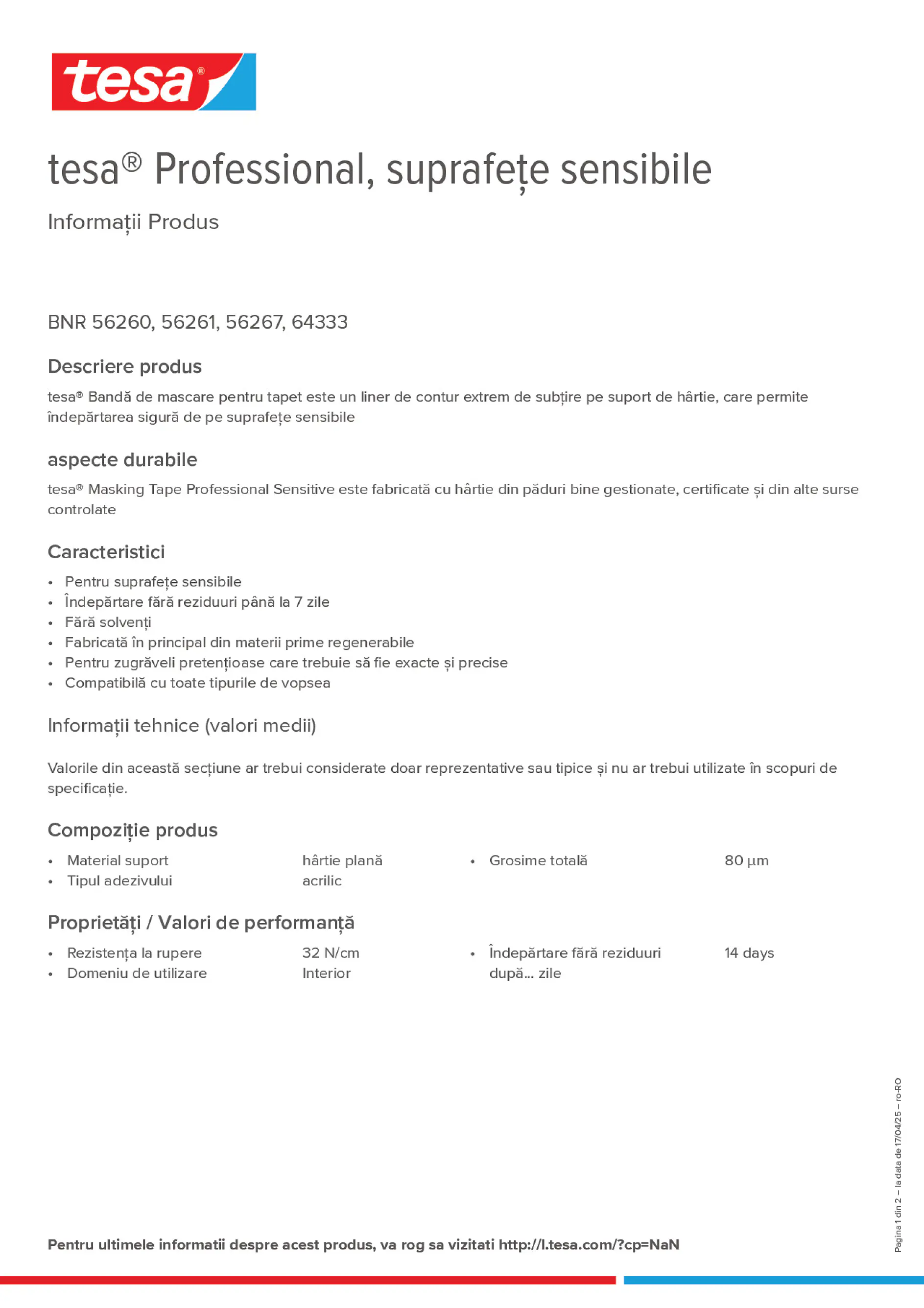 Product information_tesa® 56260_ro-RO