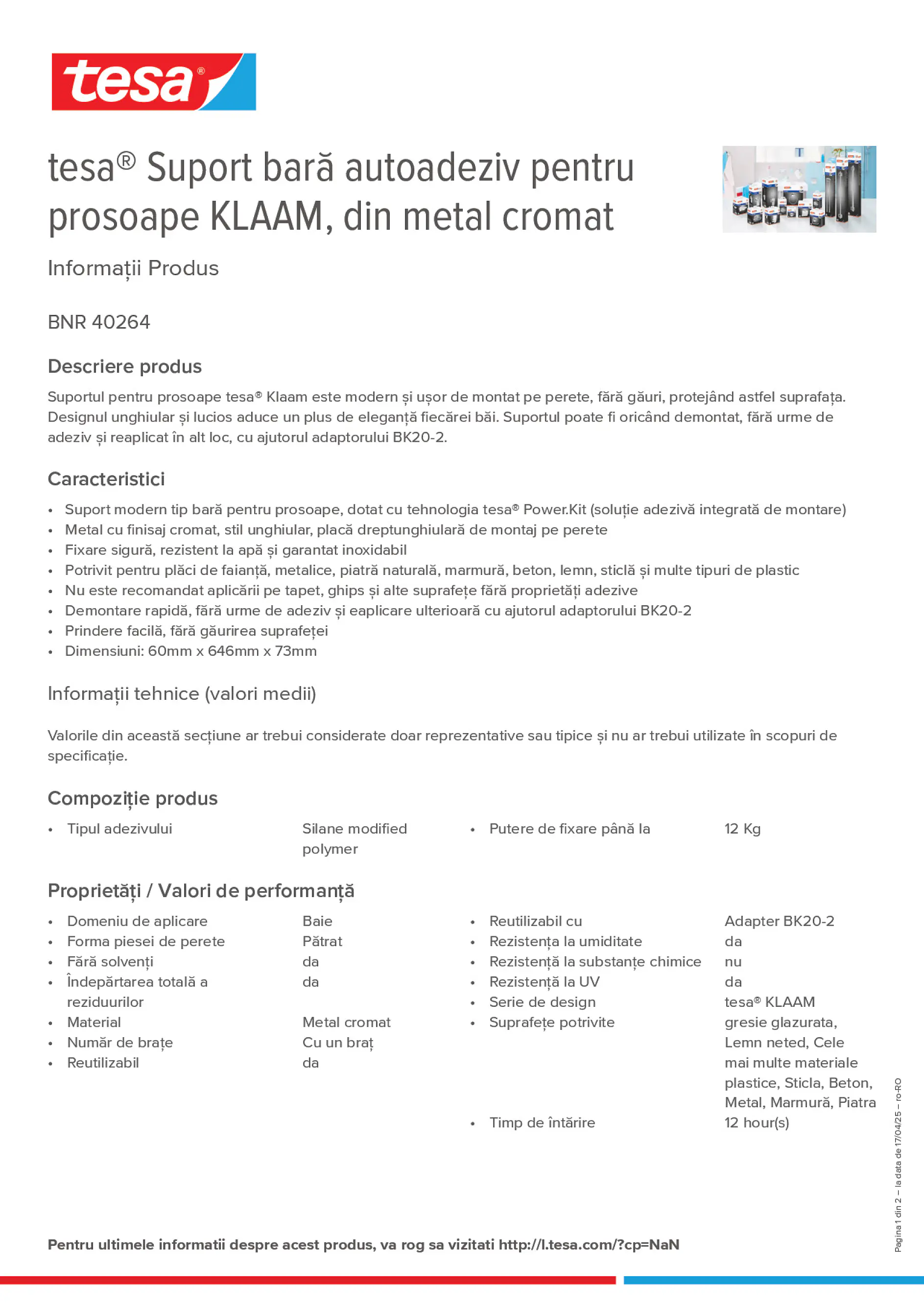 Product information_tesa® 40264_ro-RO