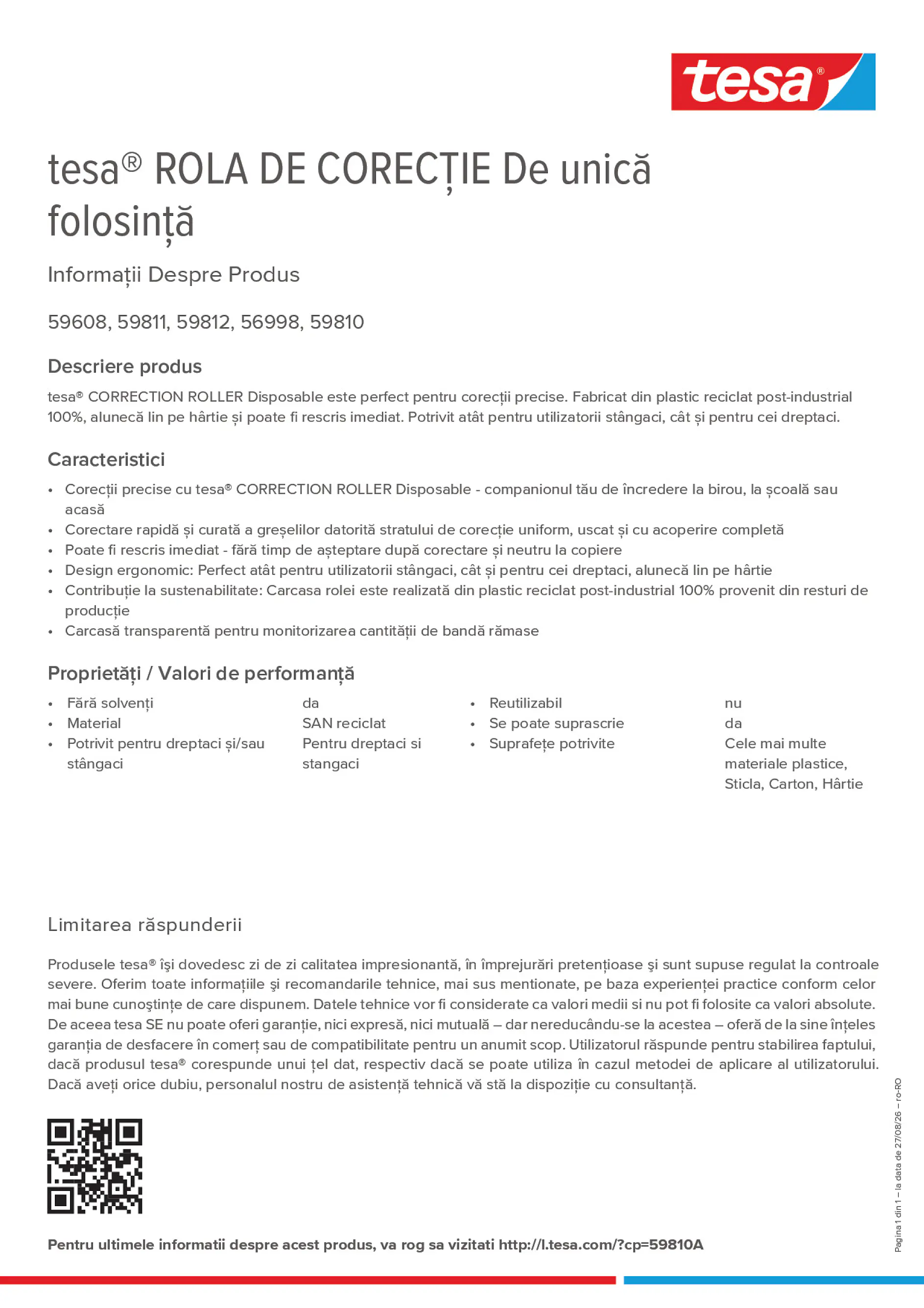 Product information_tesa® 59810A_ro-RO