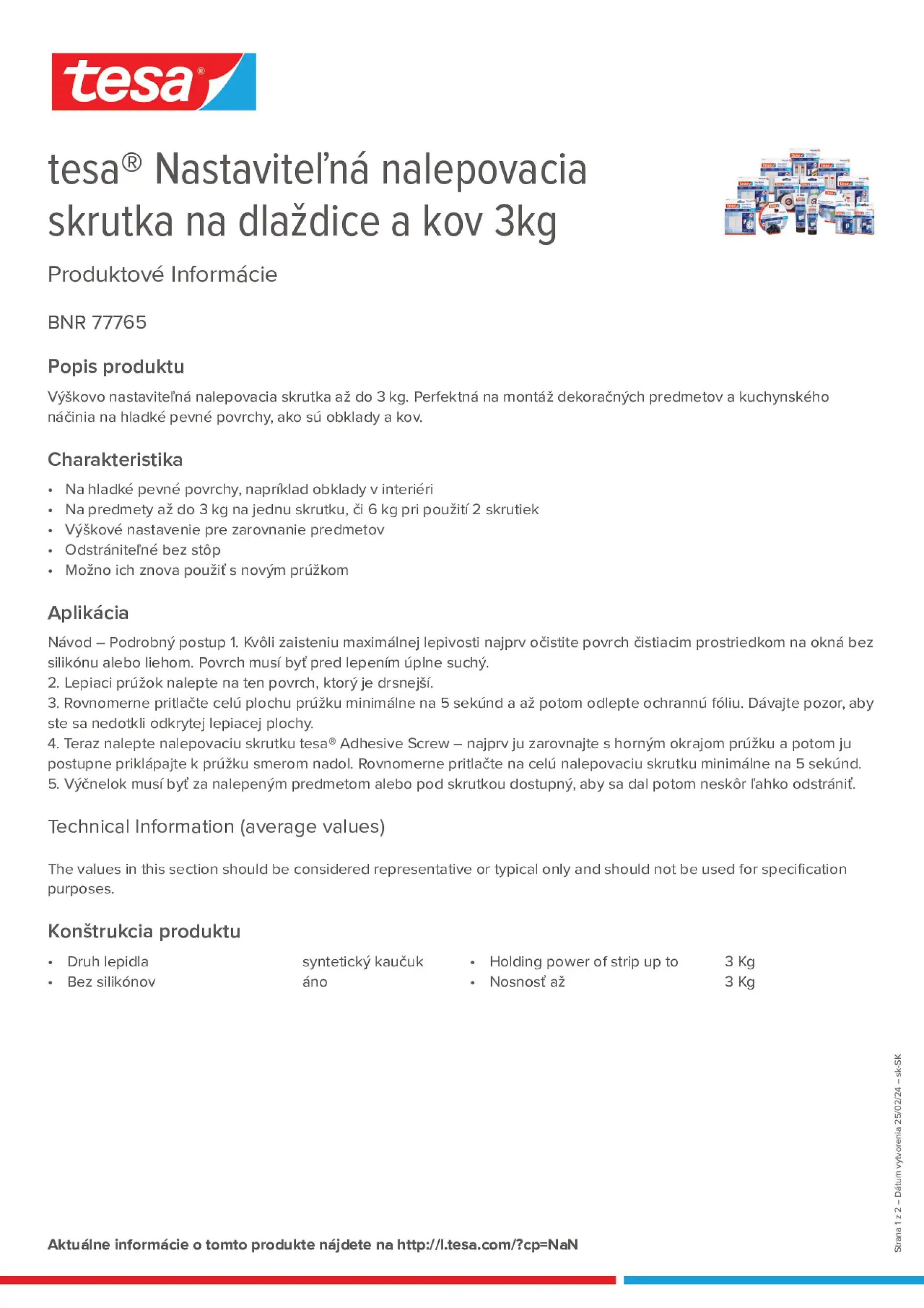 Product information_tesa® 77765_sk-SK