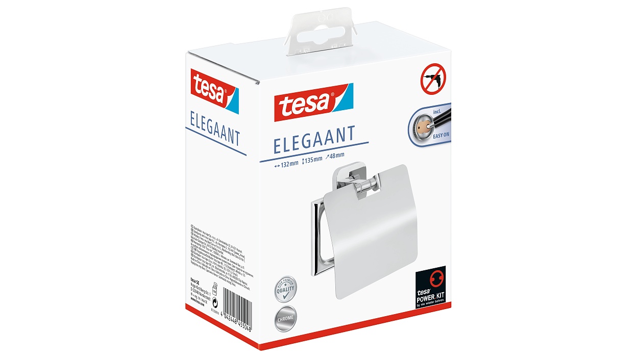 [en-en] tesa Elegaant Toilet Roll Holder W. Lid