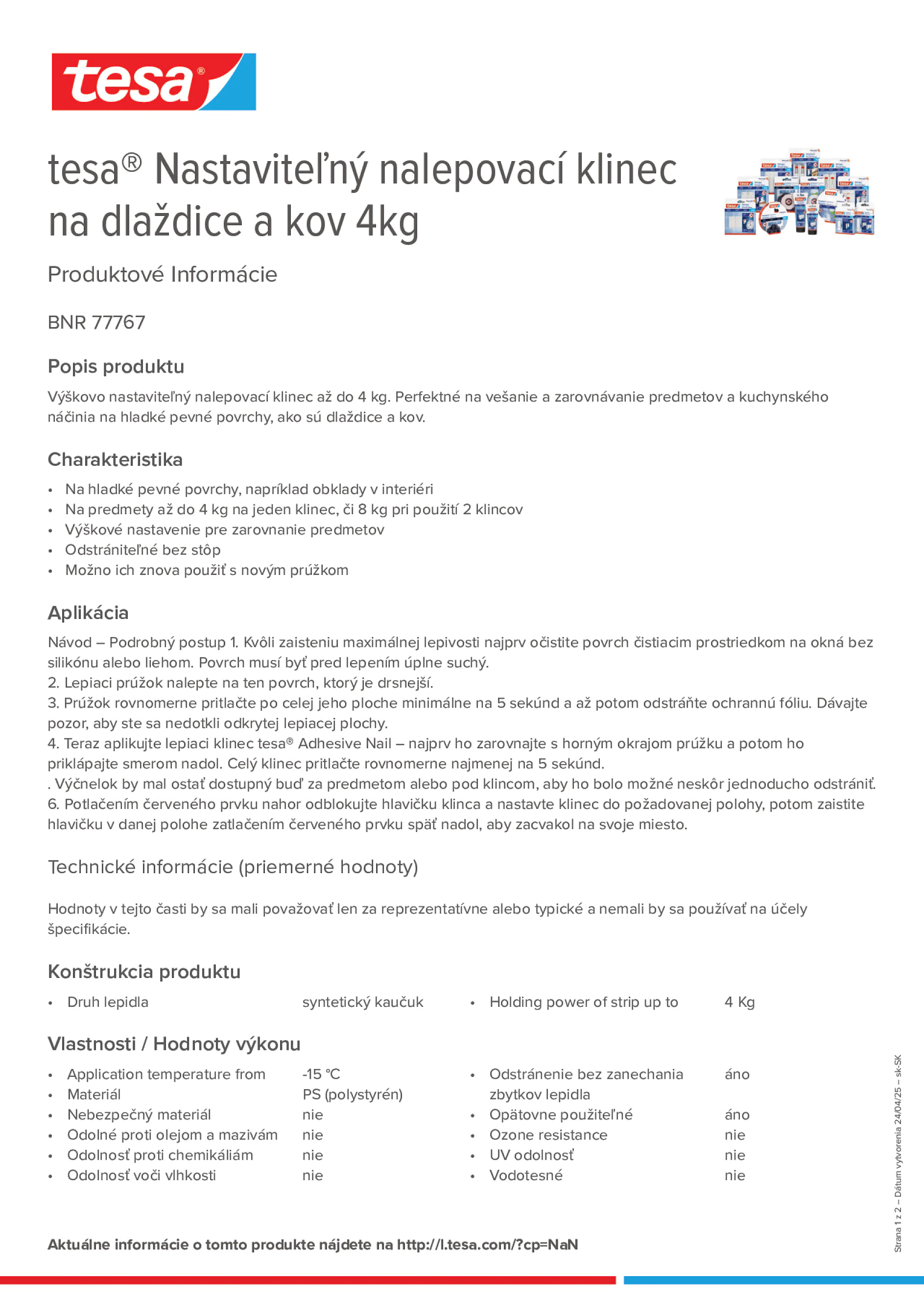 Product information_tesa® 77767_sk-SK