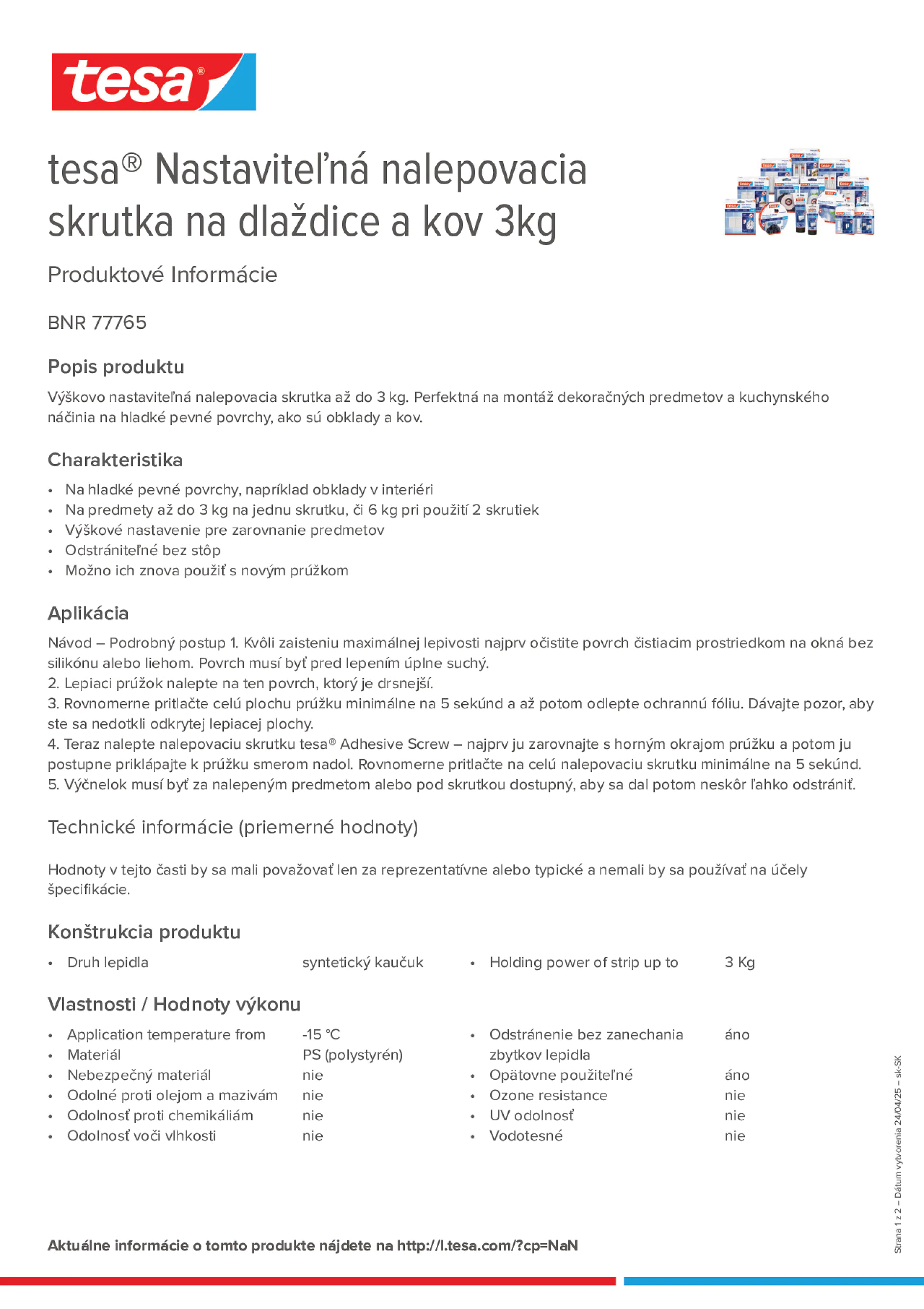 Product information_tesa® 77765_sk-SK