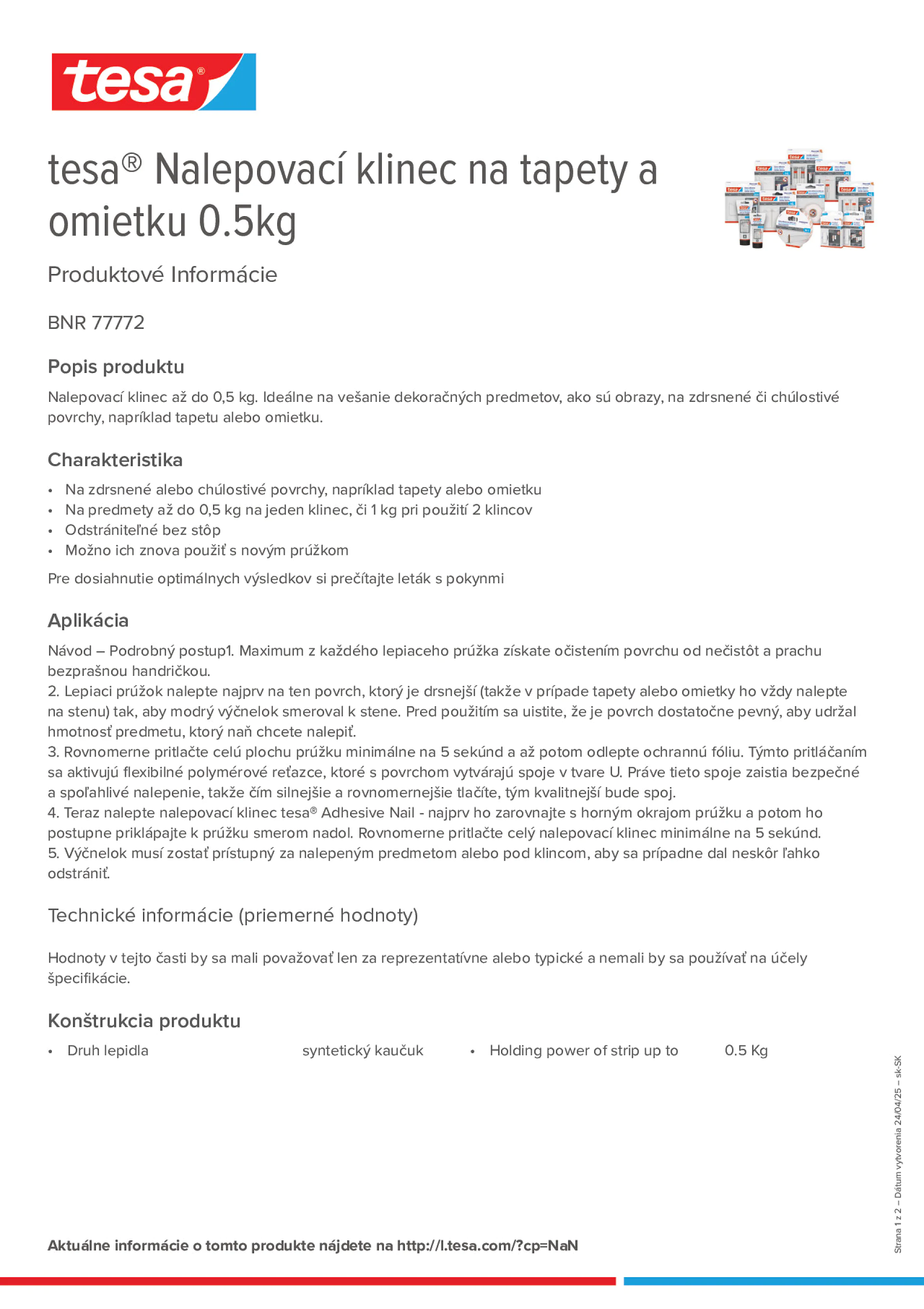 Product information_tesa® 77772_sk-SK