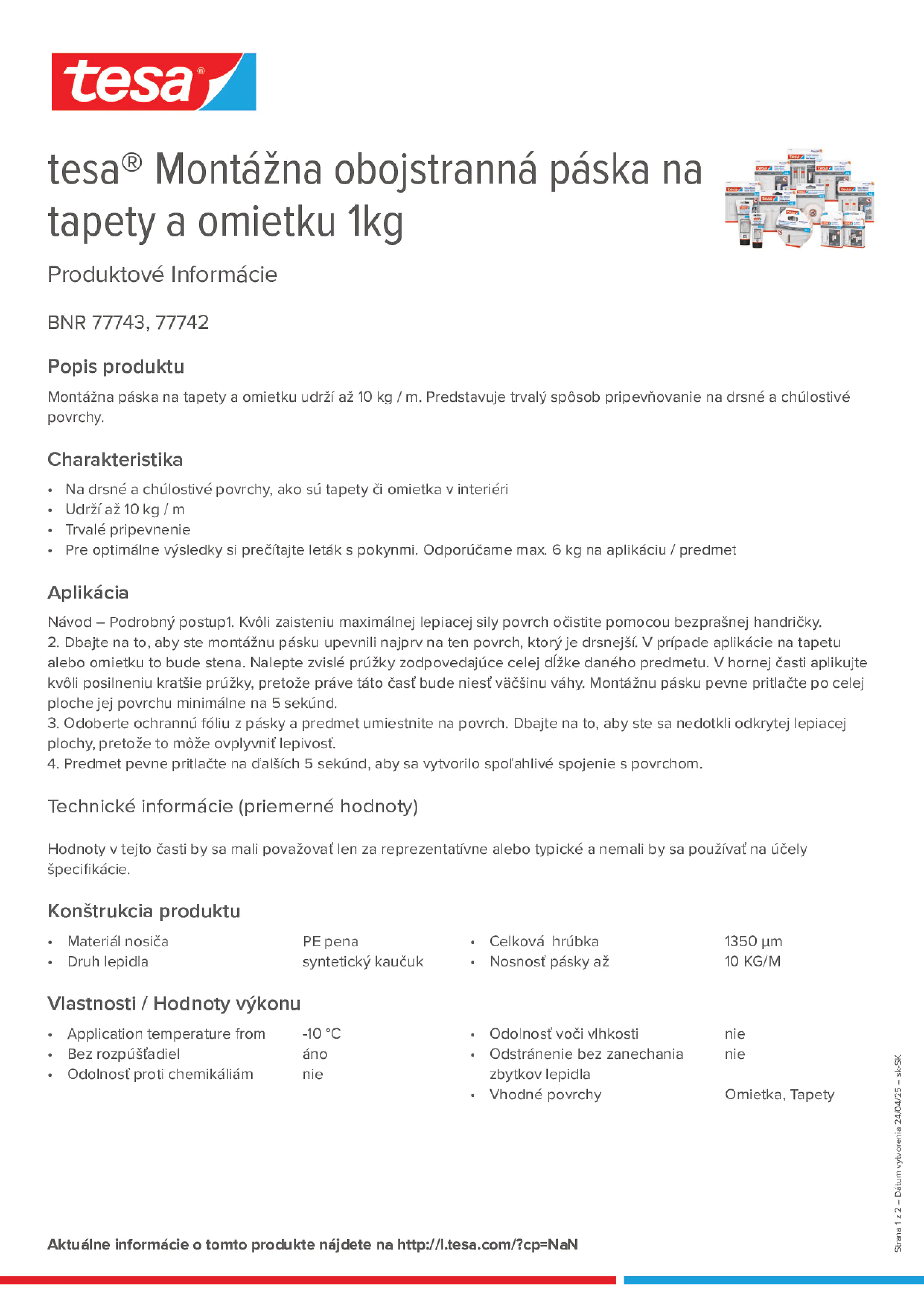 Product information_tesa® 77742_sk-SK