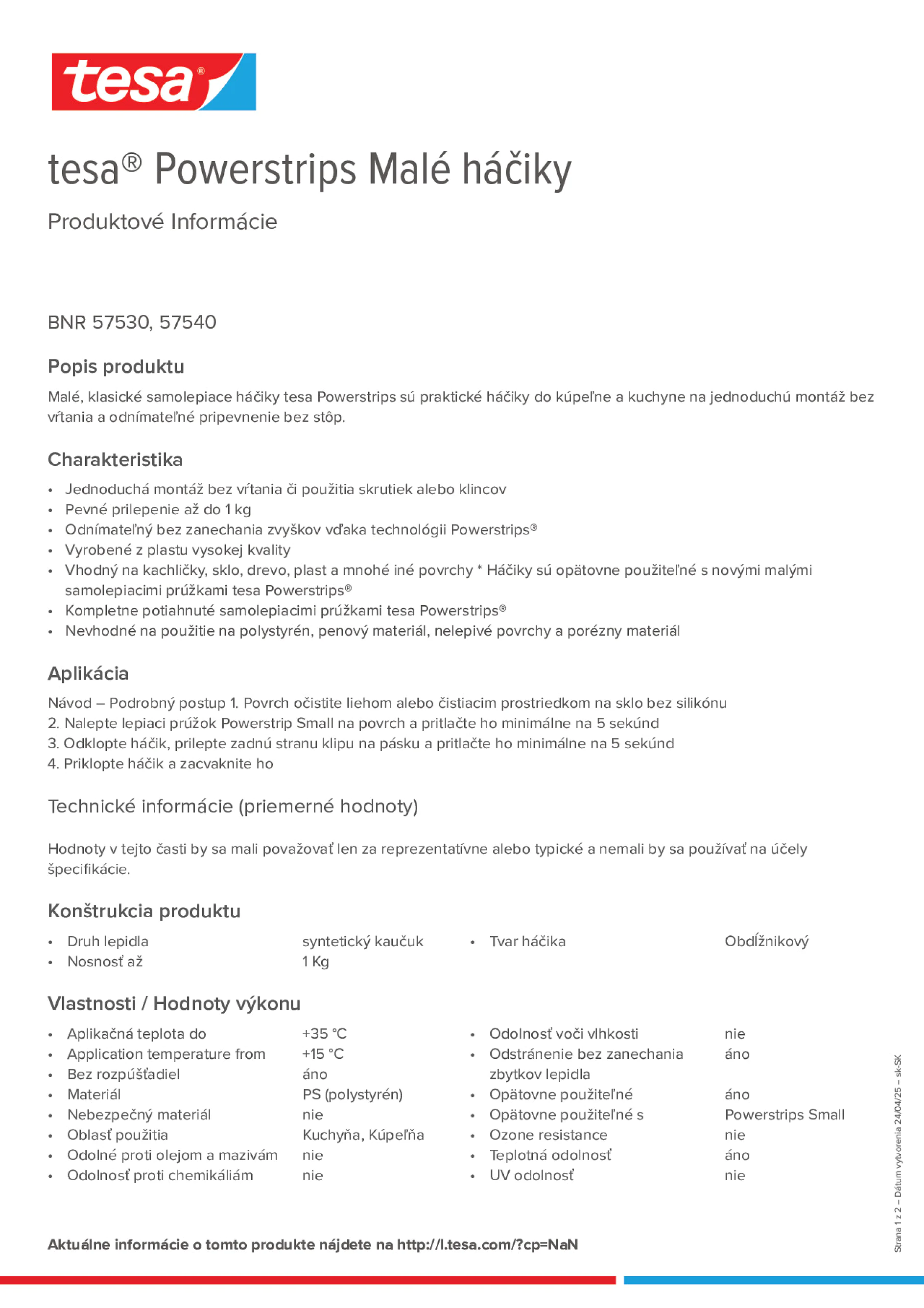 Product information_tesa® Powerstrips 57530_sk-SK