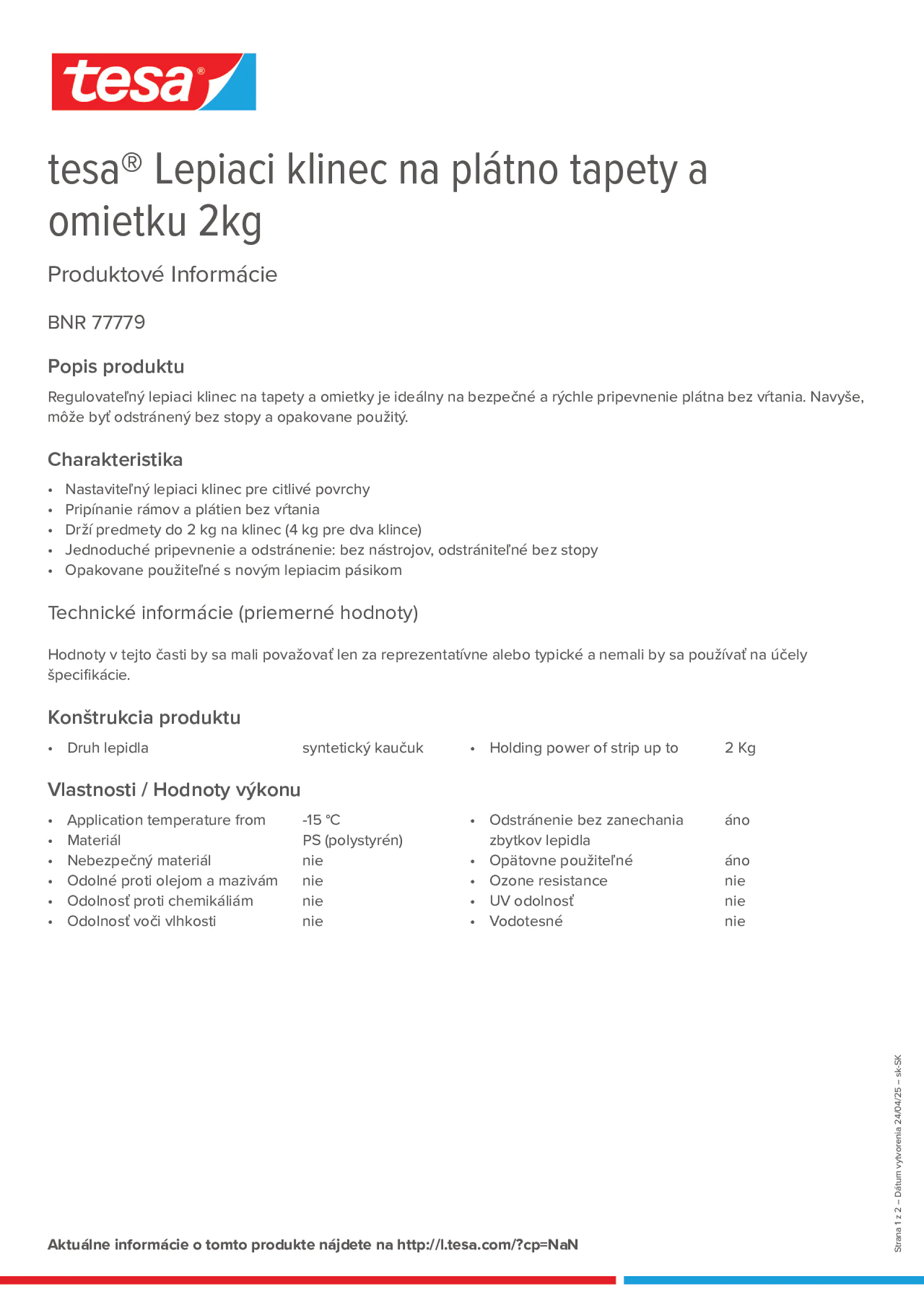 Product information_tesa® 77779_sk-SK