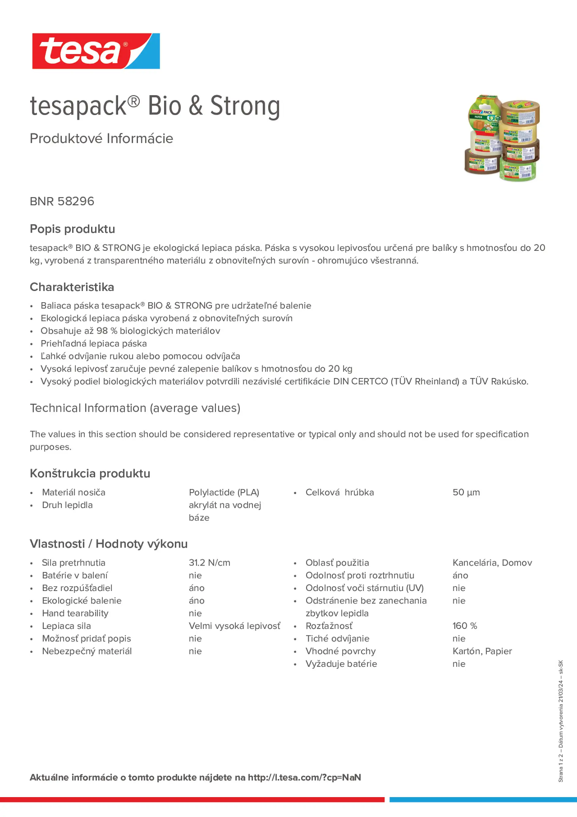Product information_tesapack® 58296_sk-SK