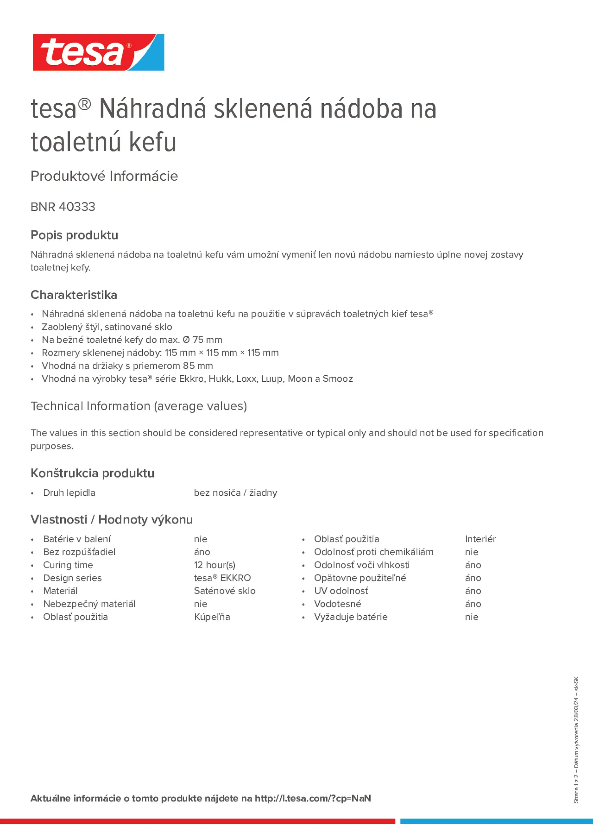 Product information_tesa® 40333_sk-SK