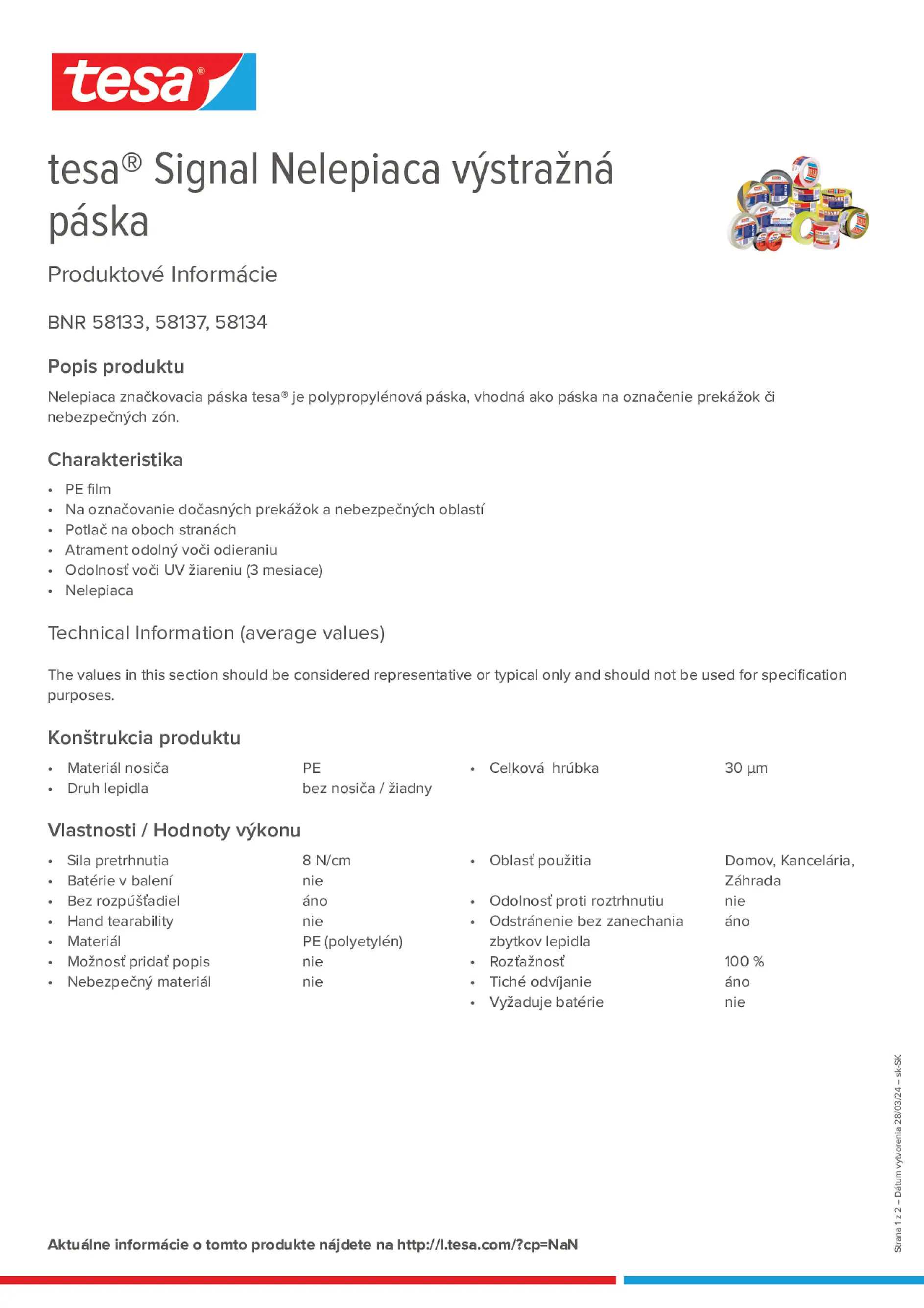 Product information_tesa® 58137_sk-SK