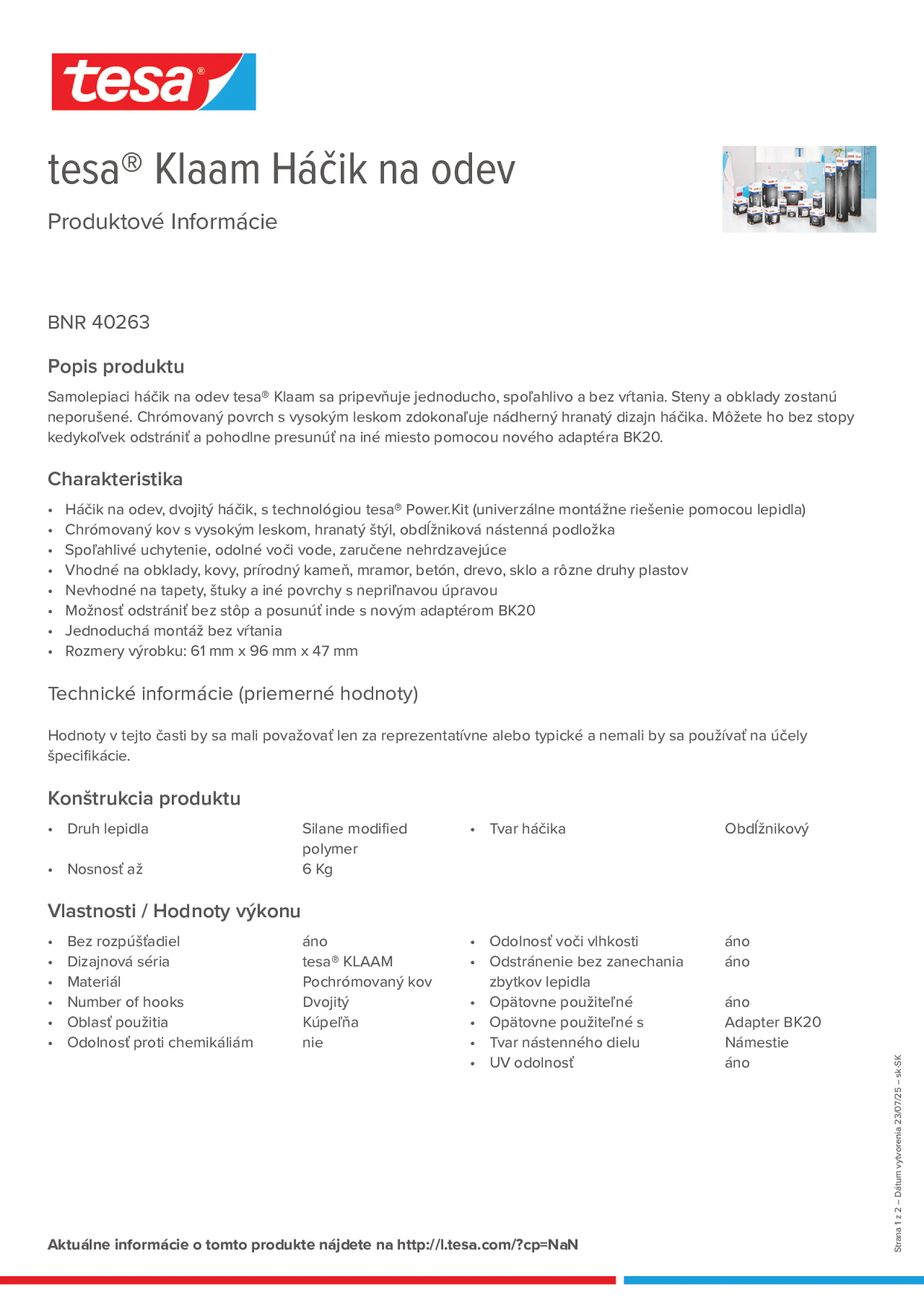 Product information_tesa® 40263_sk-SK