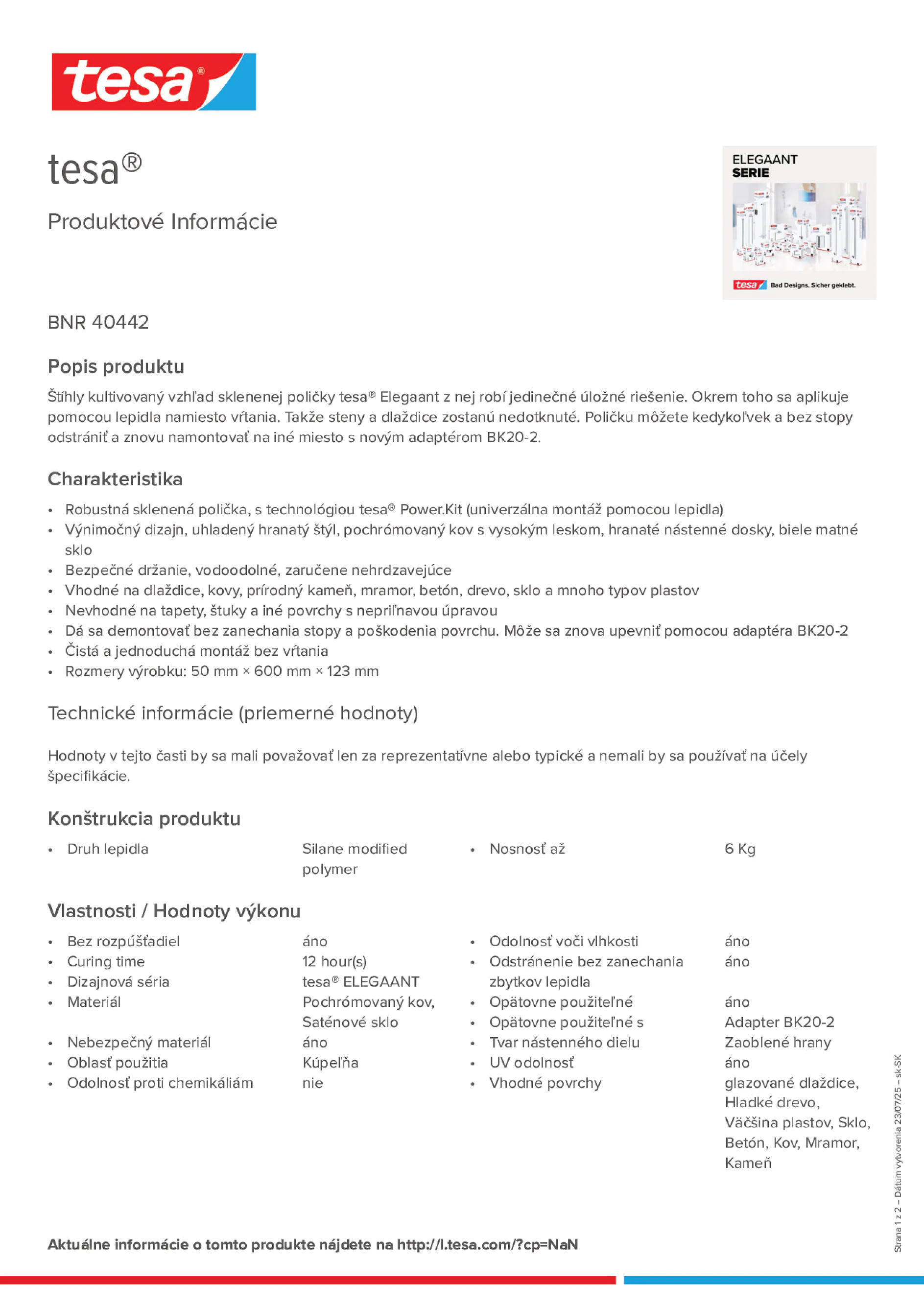 Product information_tesa® 40442_sk-SK