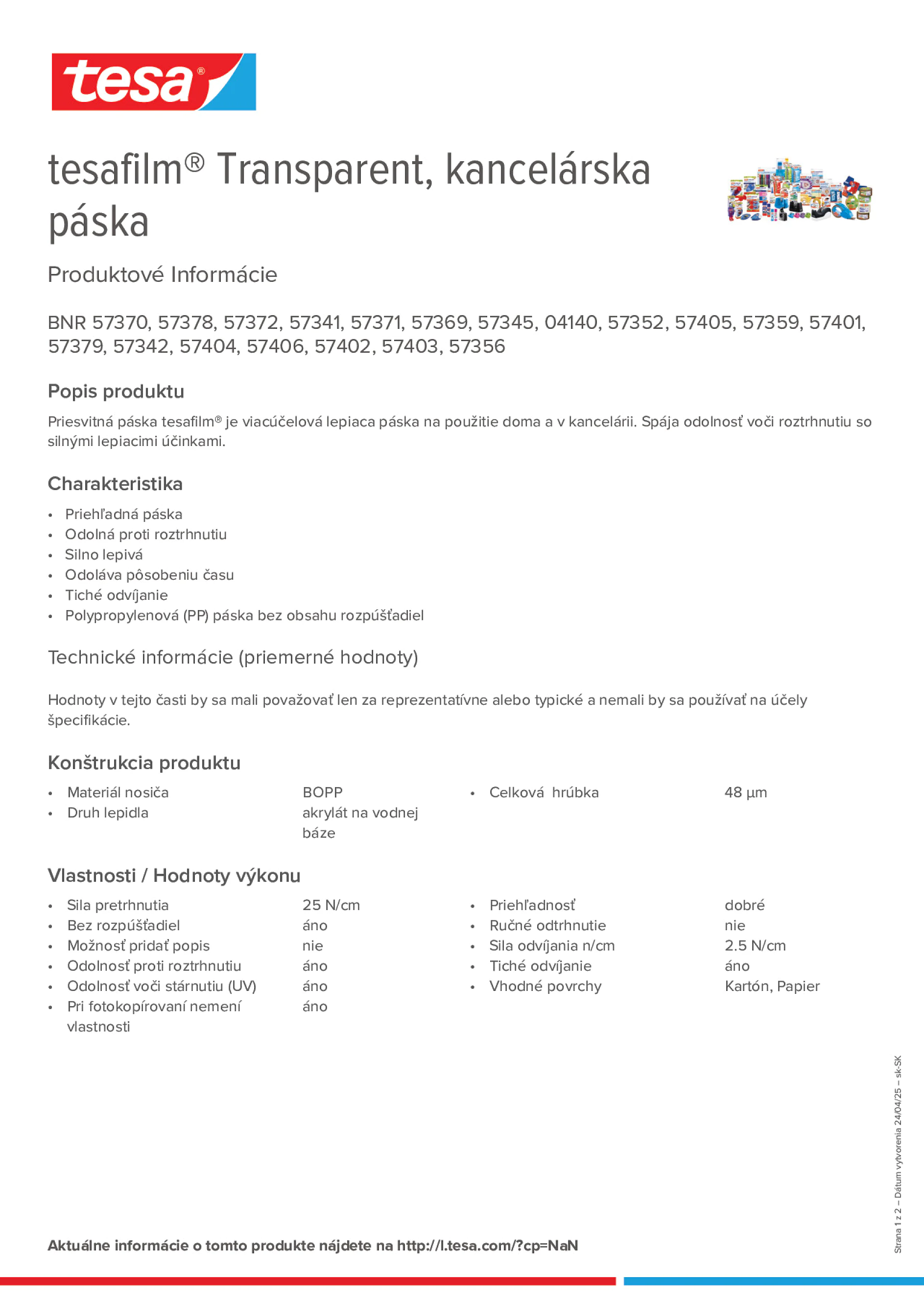 Product information_tesafilm® 4140_sk-SK