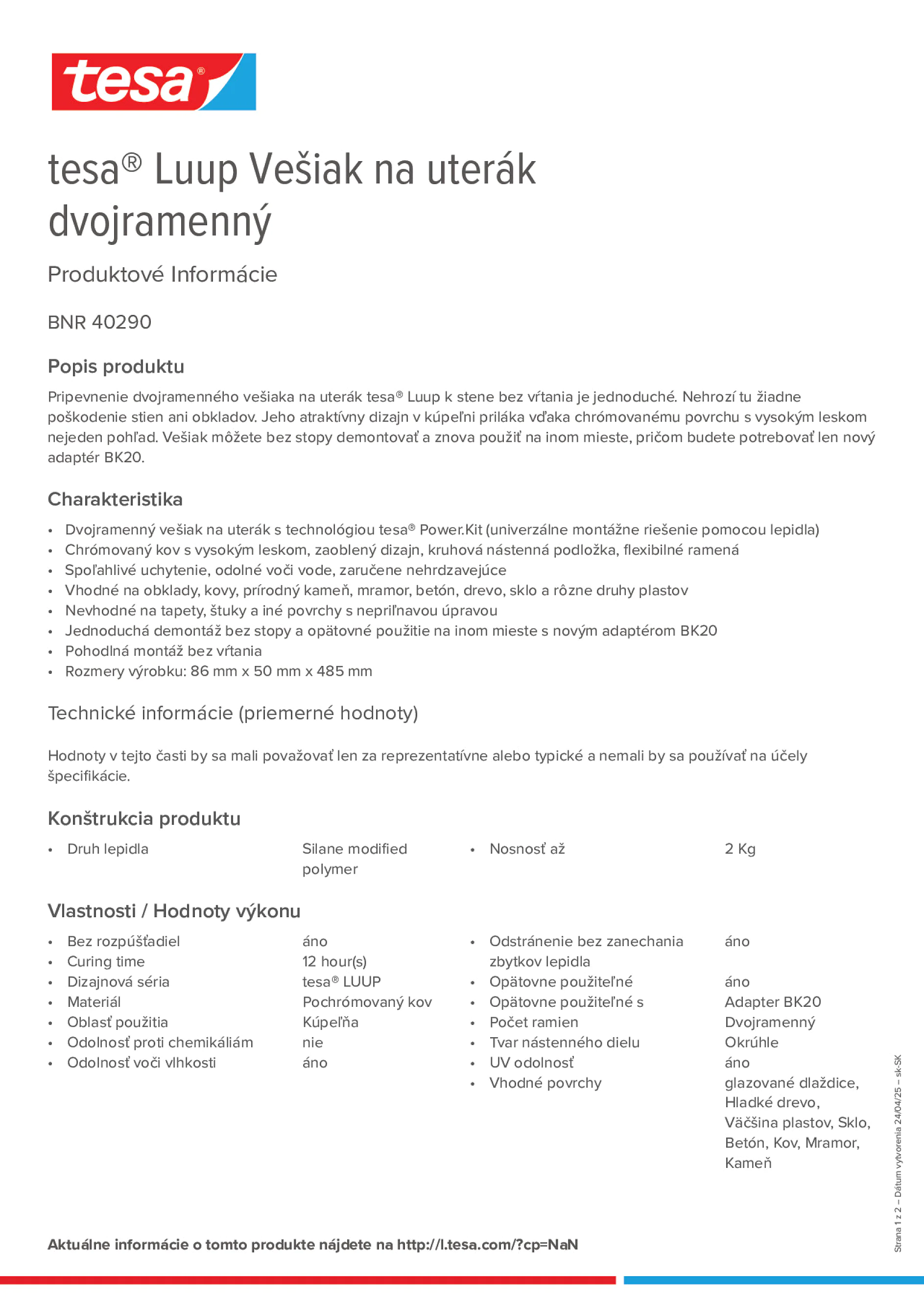 Product information_tesa® 40290_sk-SK
