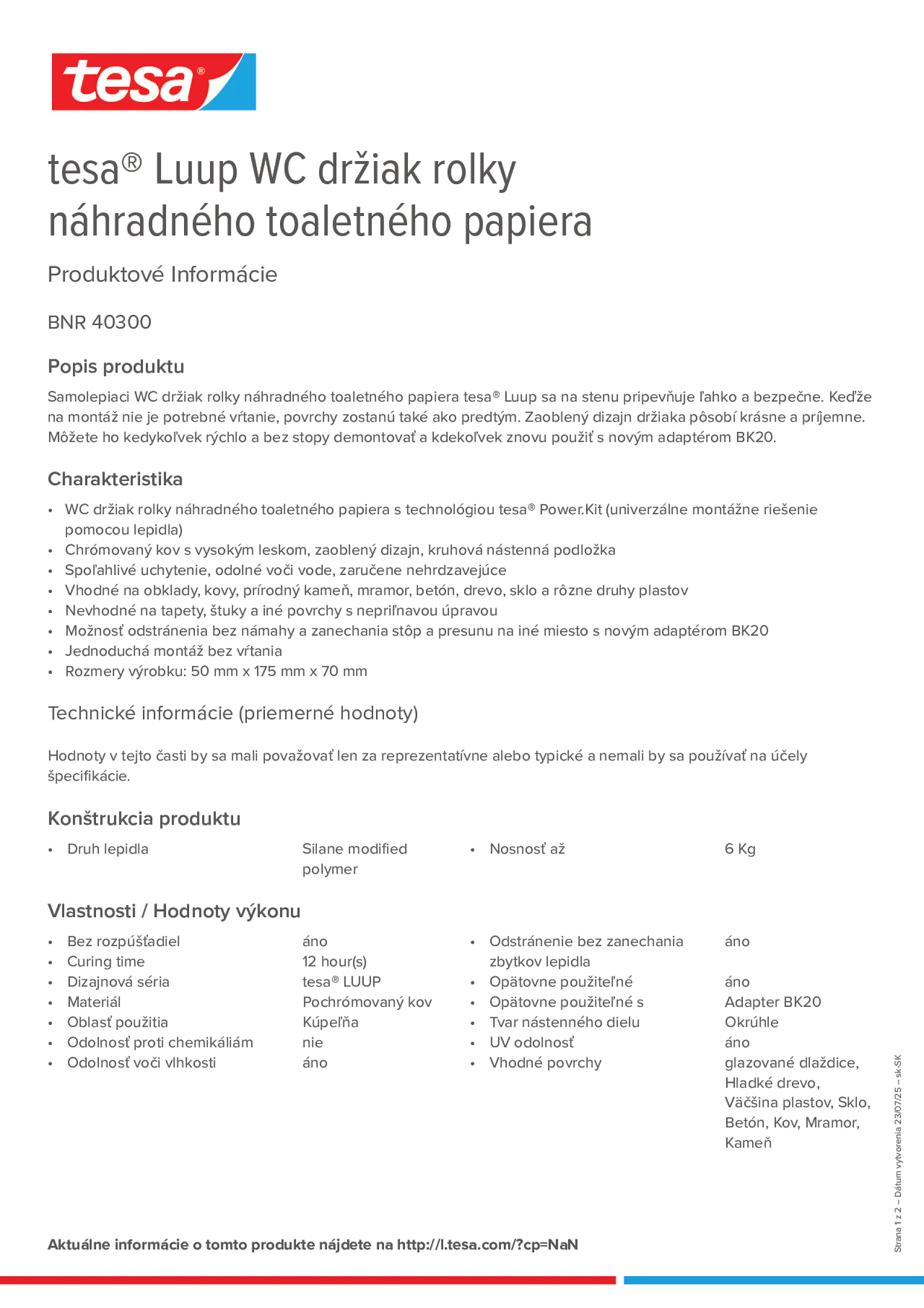 Product information_tesa® 40300_sk-SK