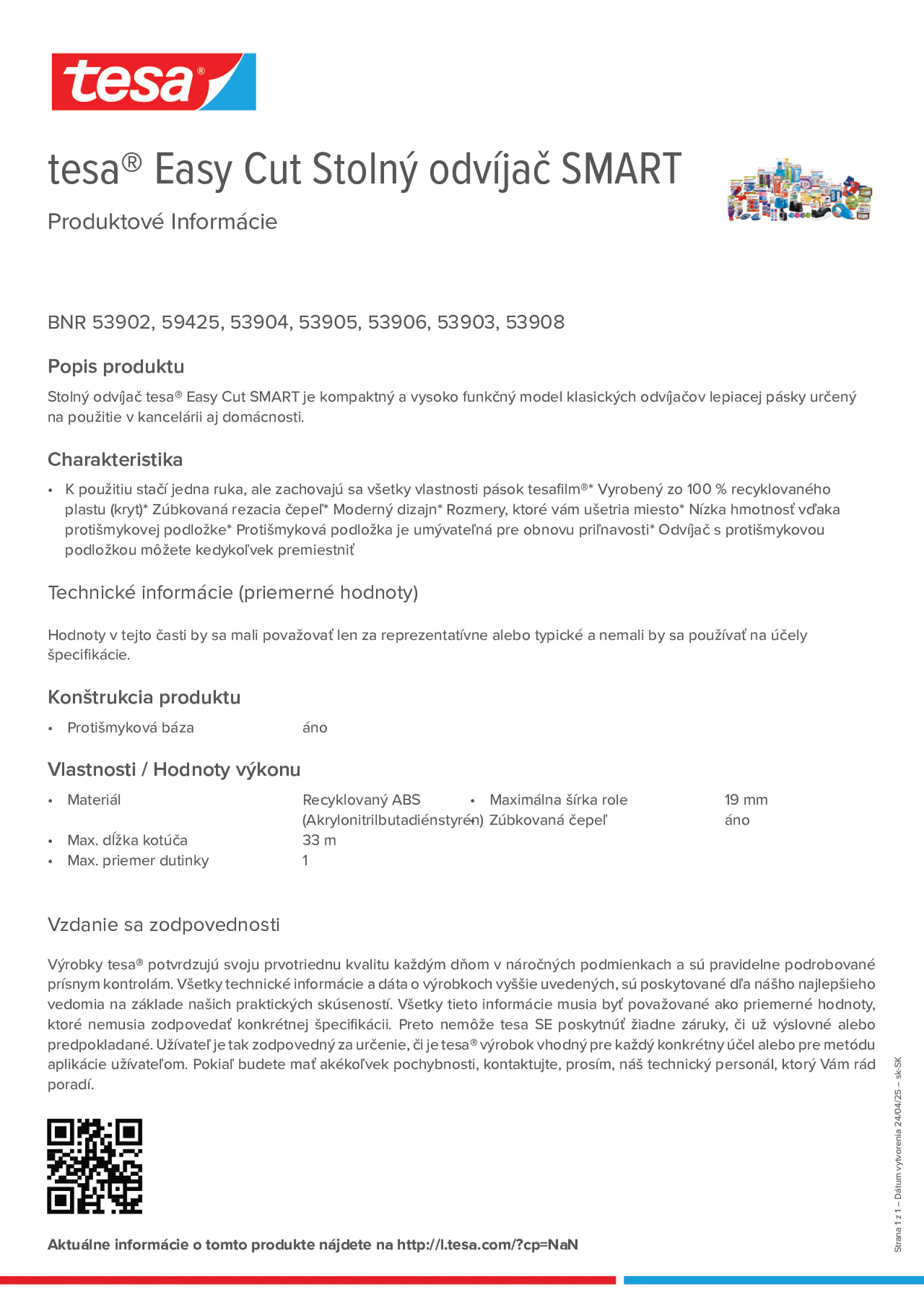 Product information_tesa® Easy Cut 53902_sk-SK