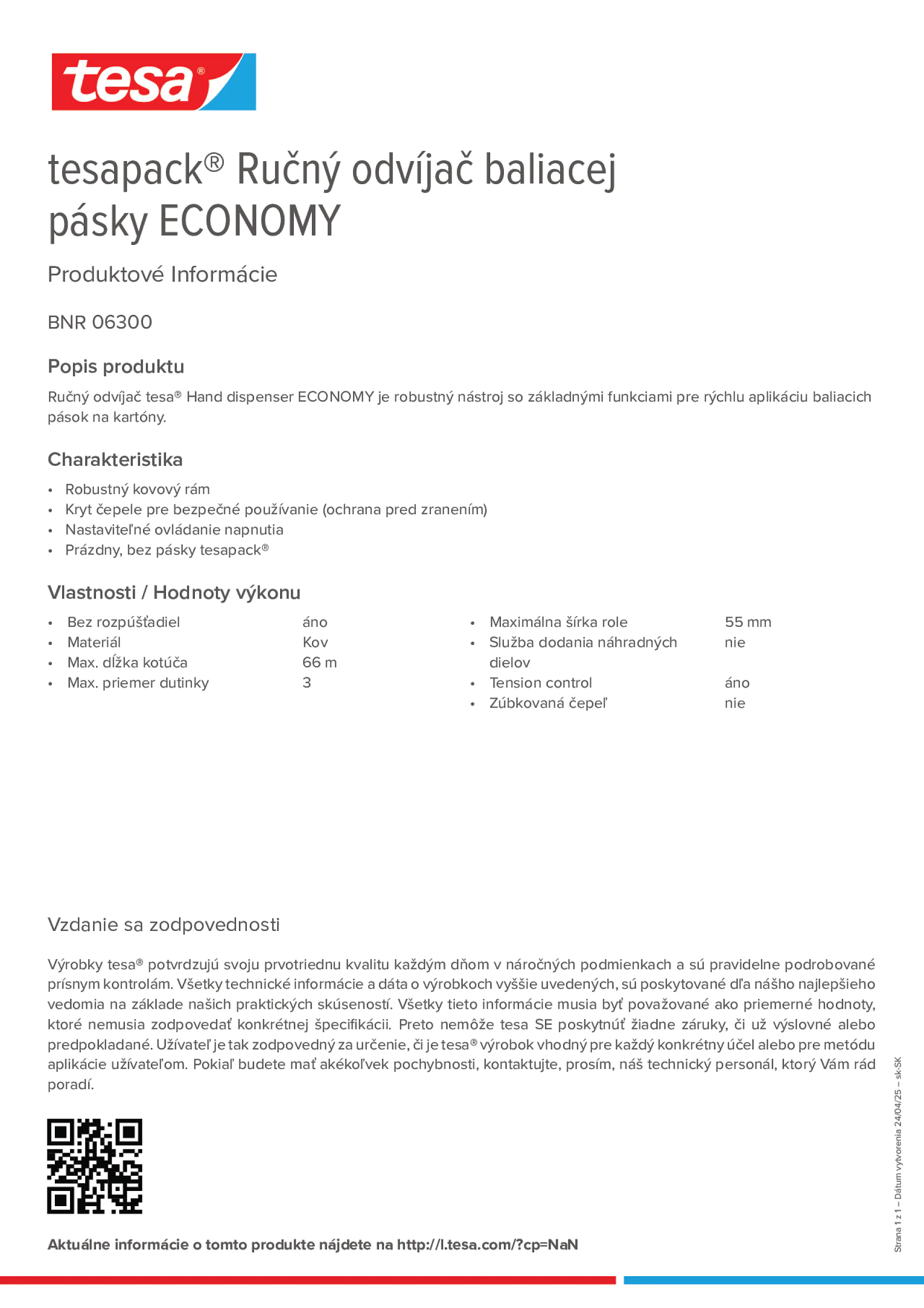 Product information_tesapack® 06300_sk-SK