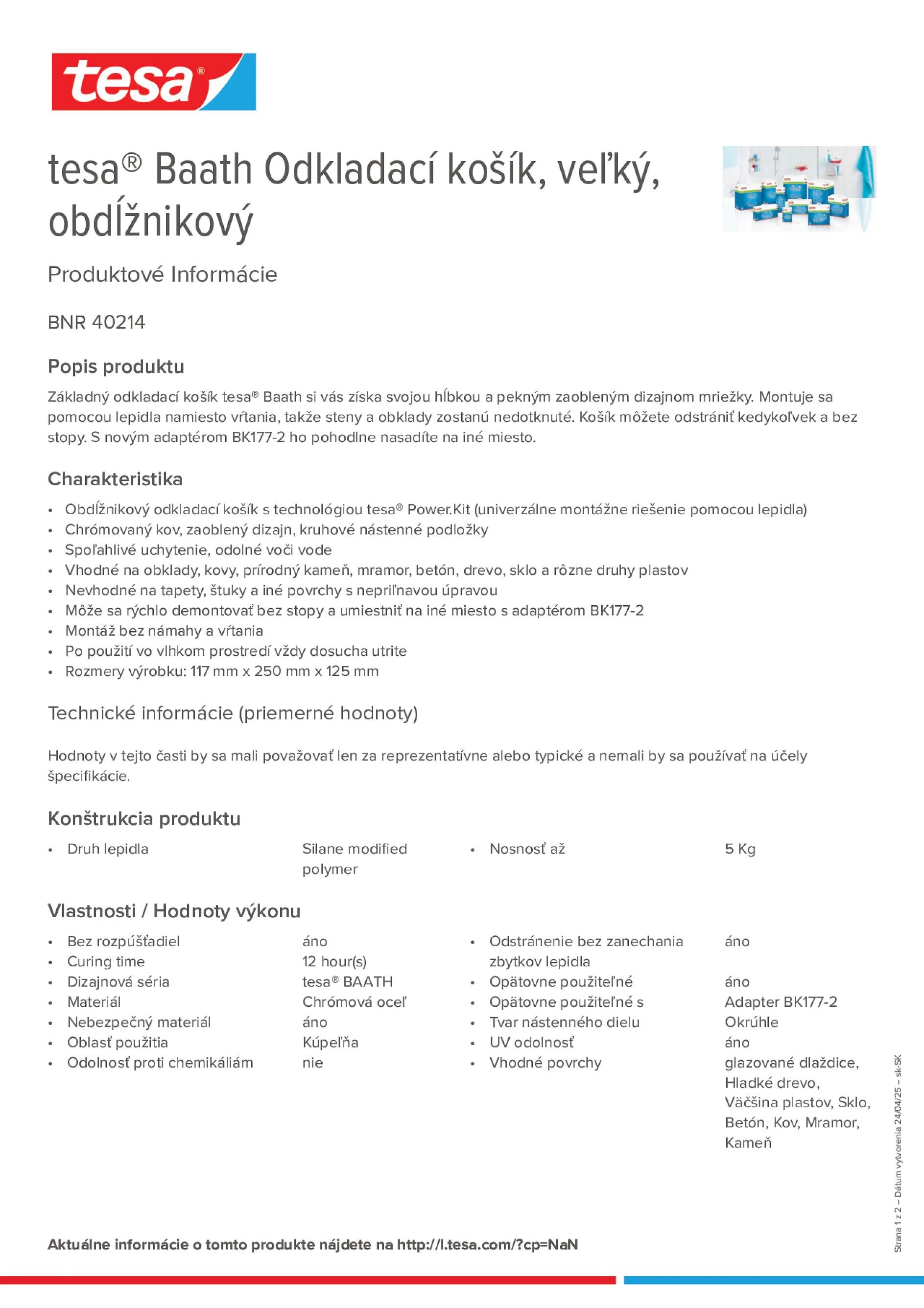 Product information_tesa® 40214_sk-SK
