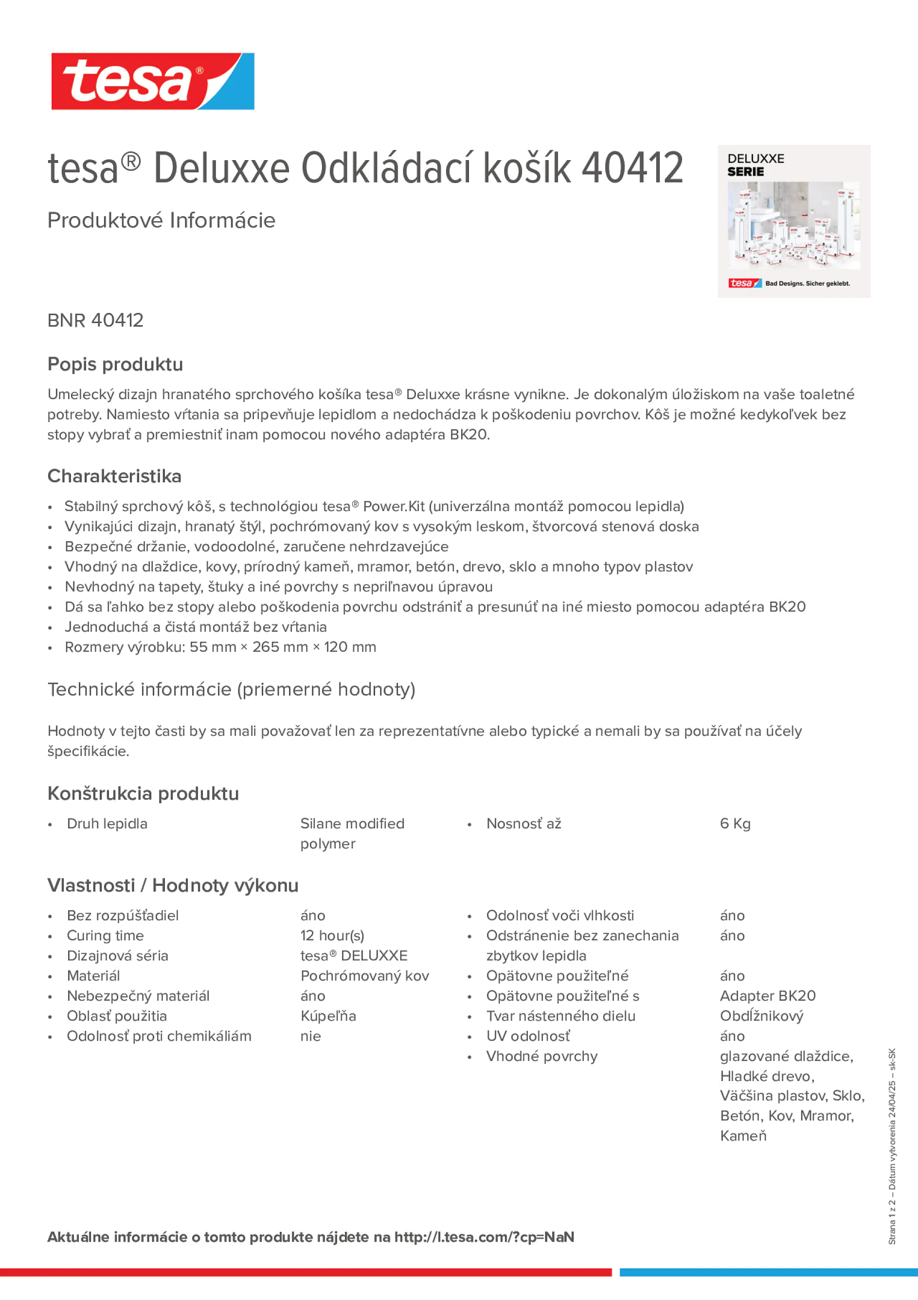 Product information_tesa® 40412_sk-SK