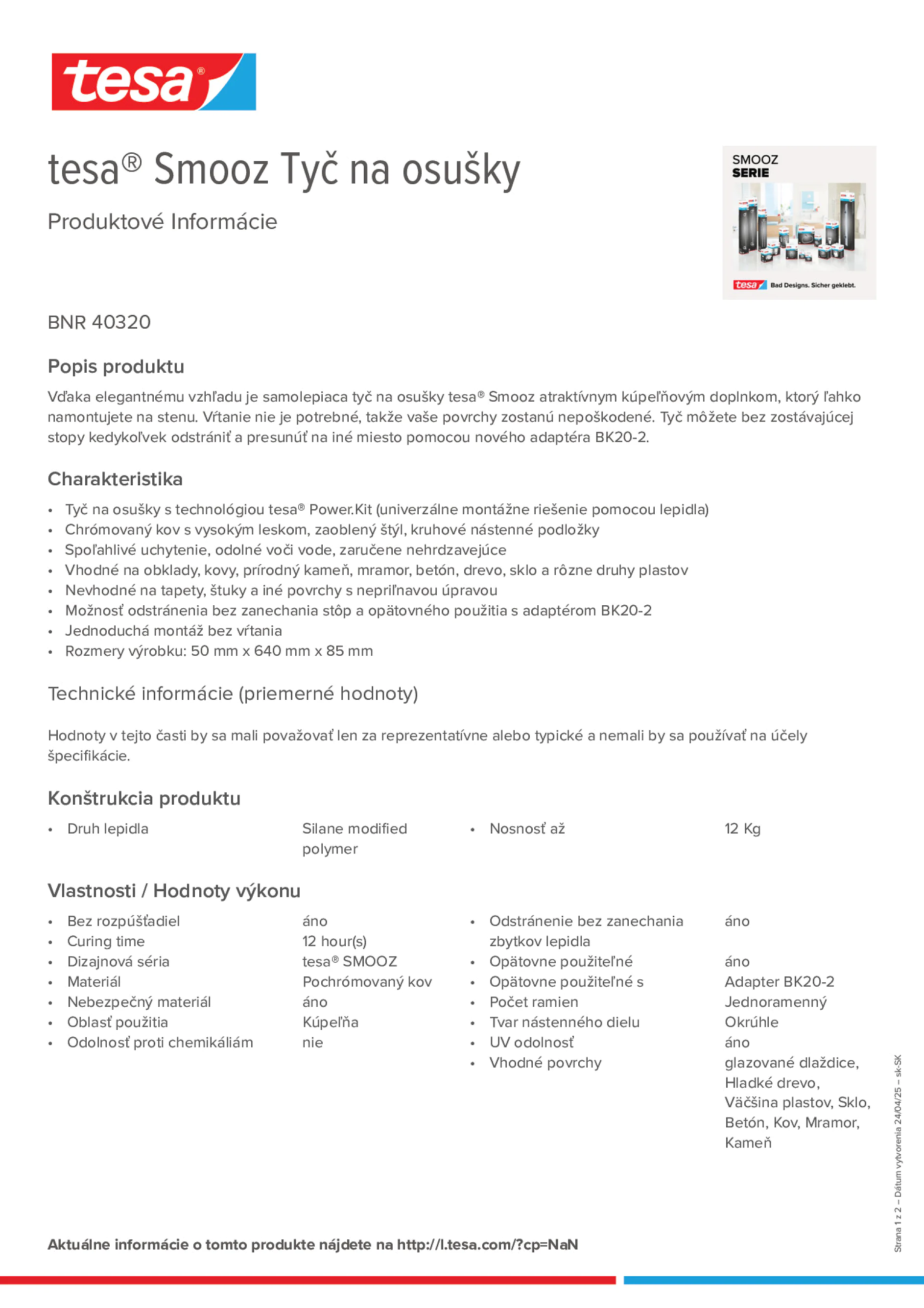 Product information_tesa® 40320_sk-SK
