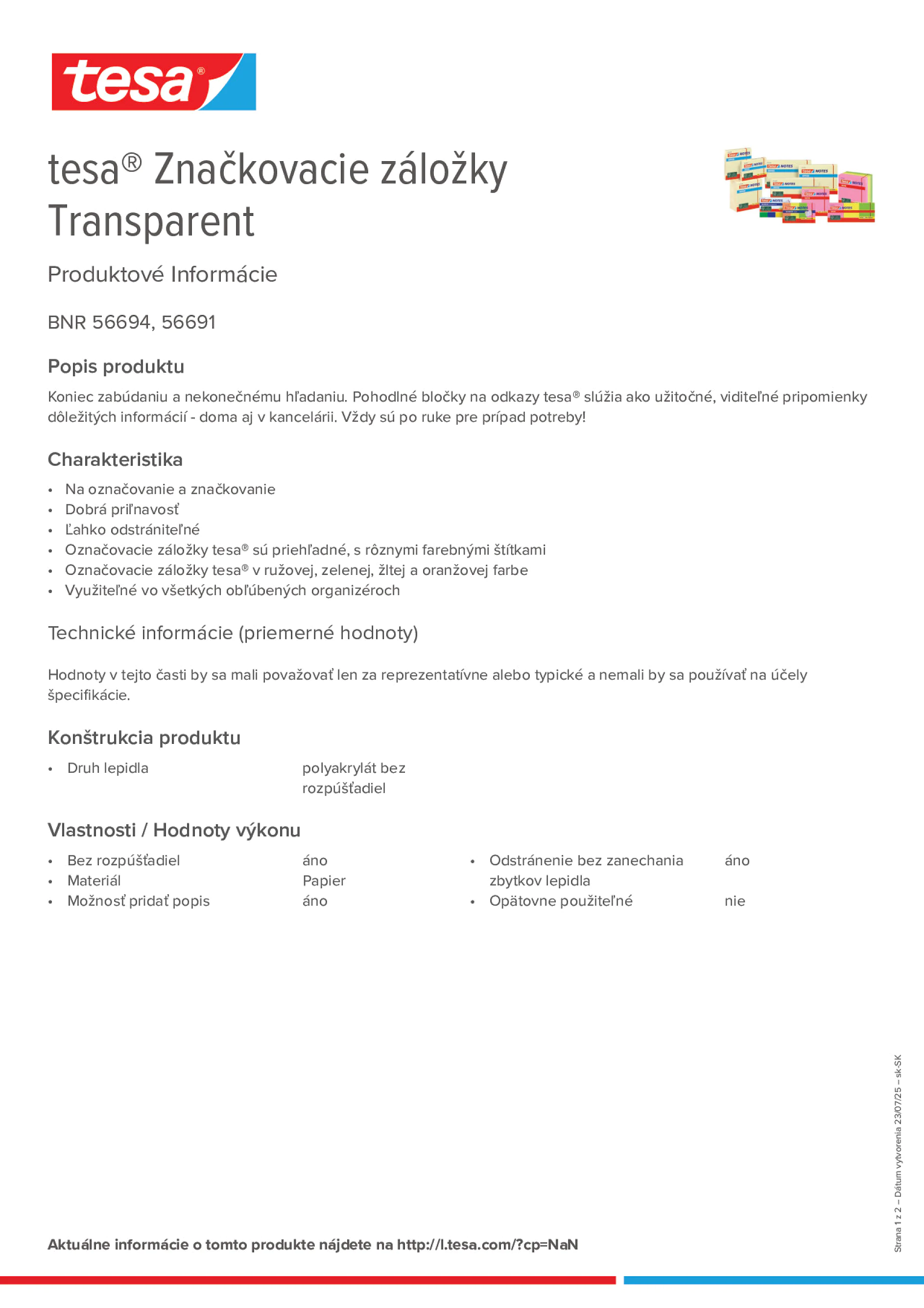 Product information_tesa® 56694_sk-SK