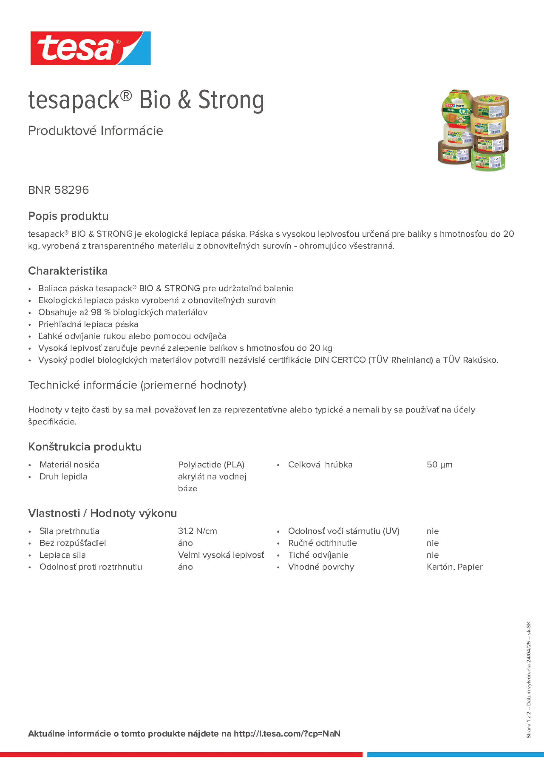 Product information_tesapack® 58296_sk-SK
