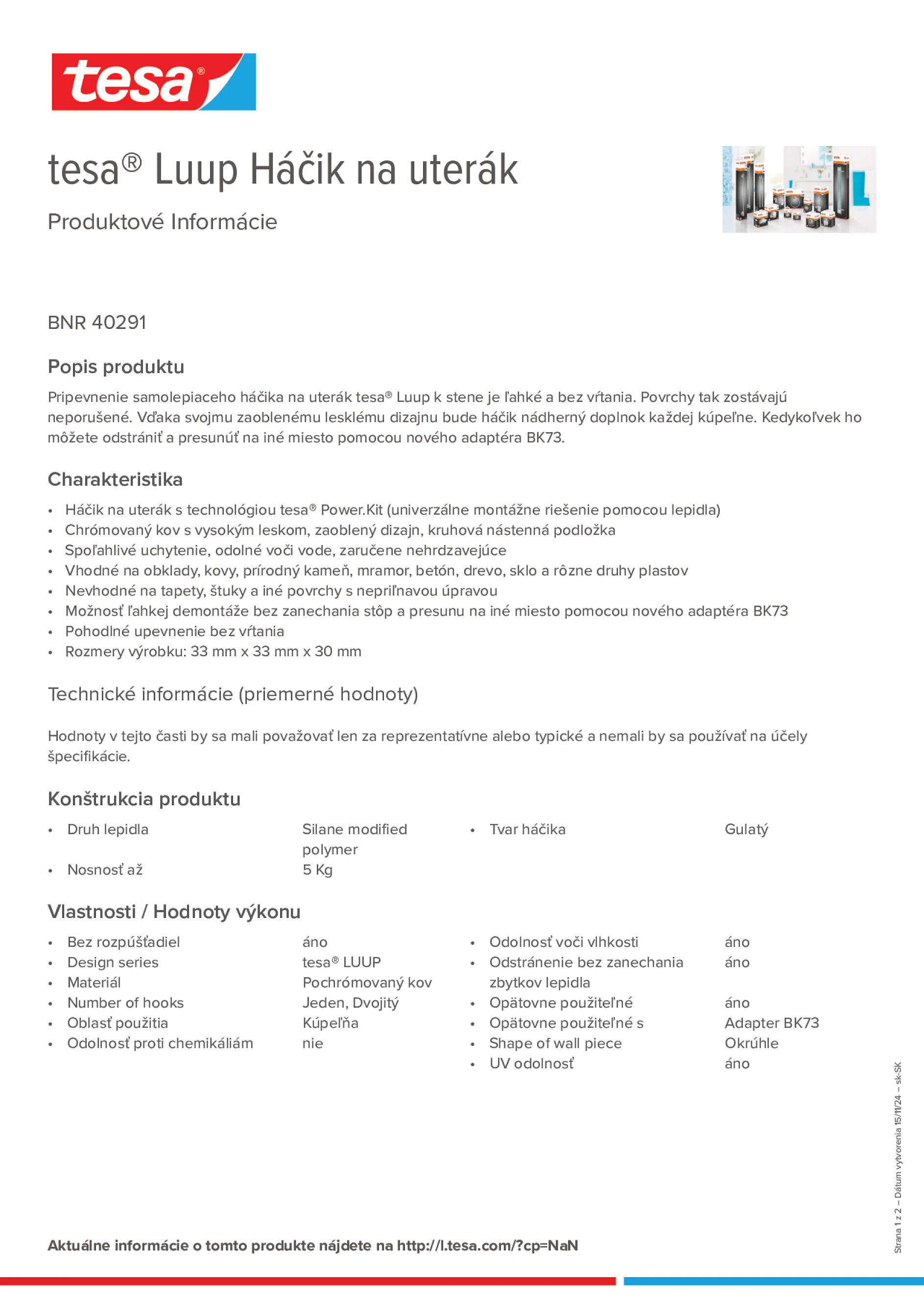 Product information_tesa® 40291_sk-SK