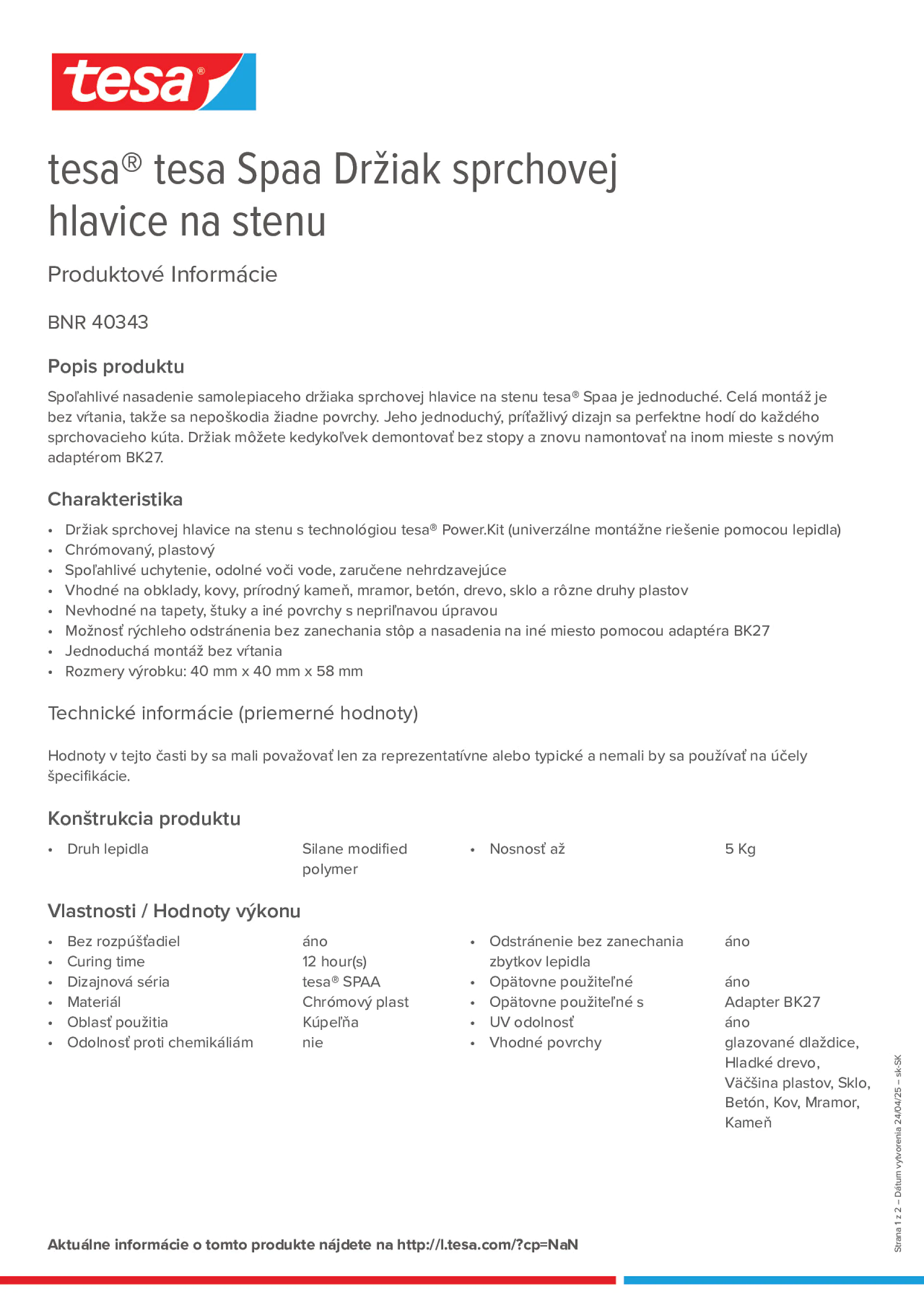 Product information_tesa® 40343_sk-SK