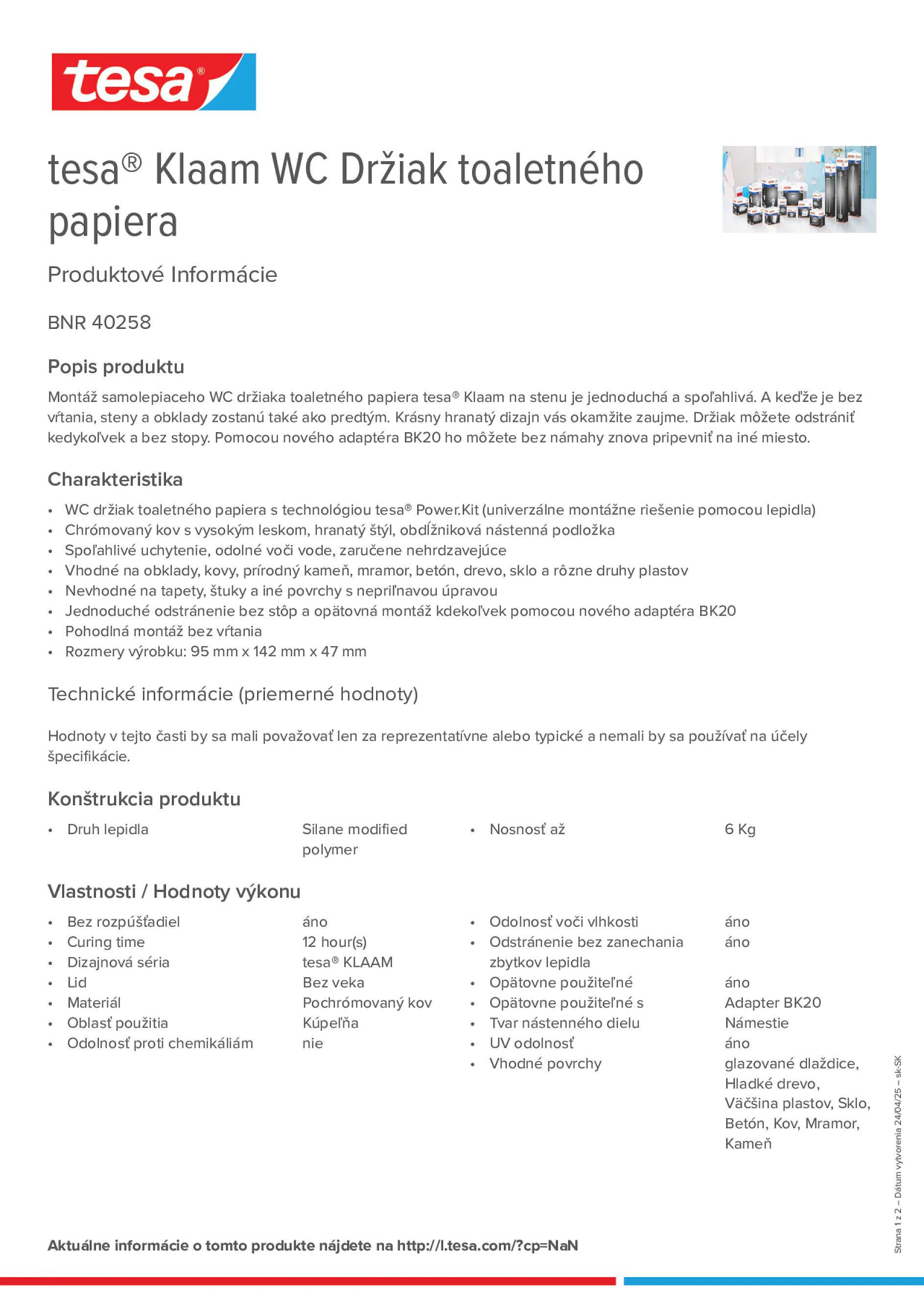 Product information_tesa® 40258_sk-SK
