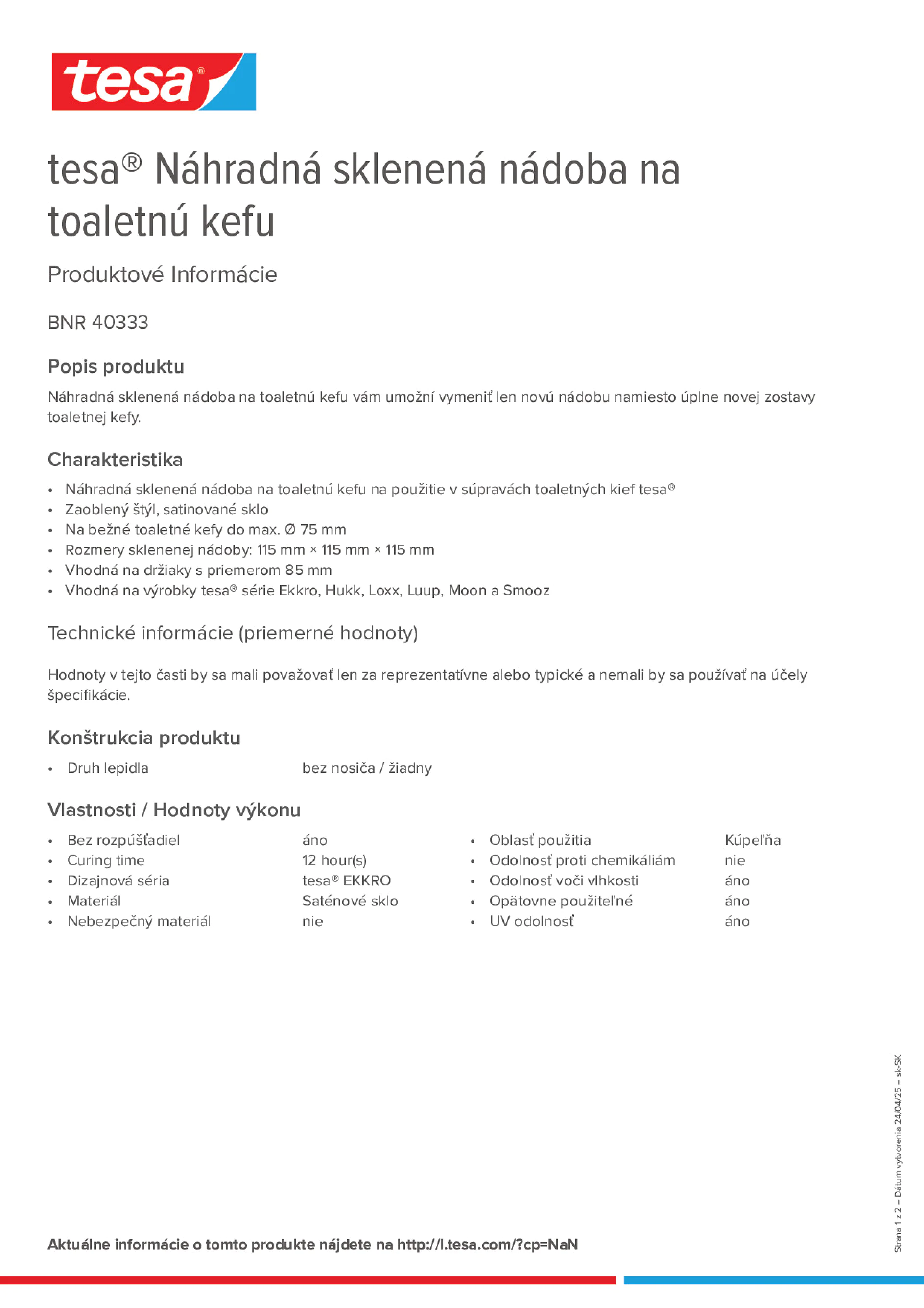 Product information_tesa® 40333_sk-SK