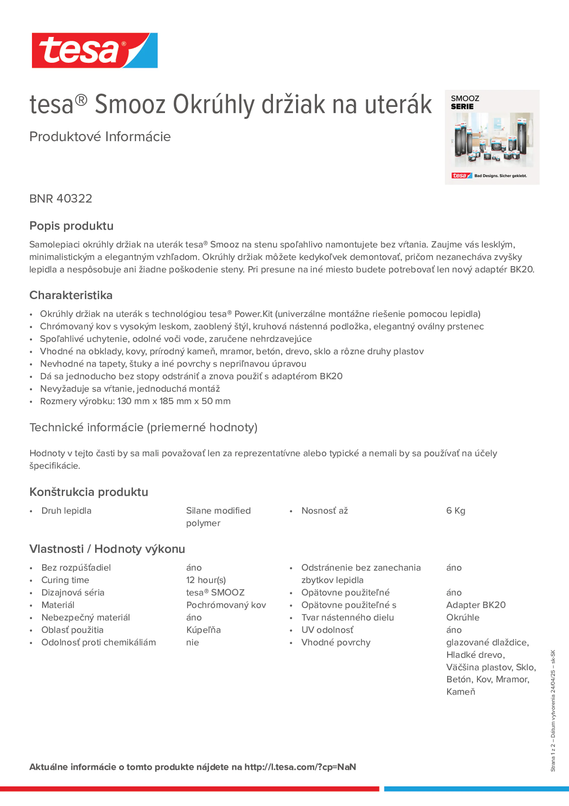 Product information_tesa® 40322_sk-SK