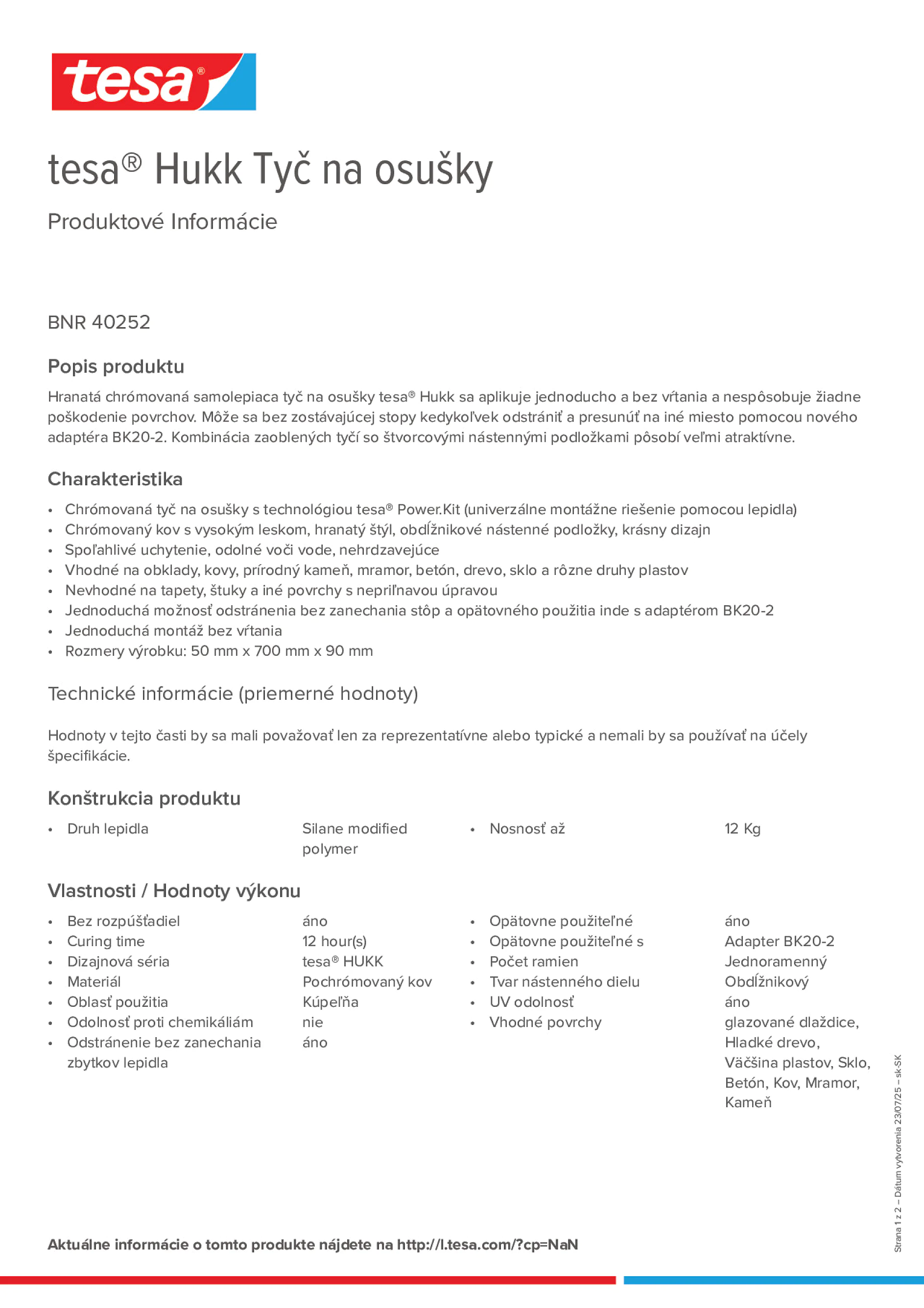 Product information_tesa® 40252_sk-SK