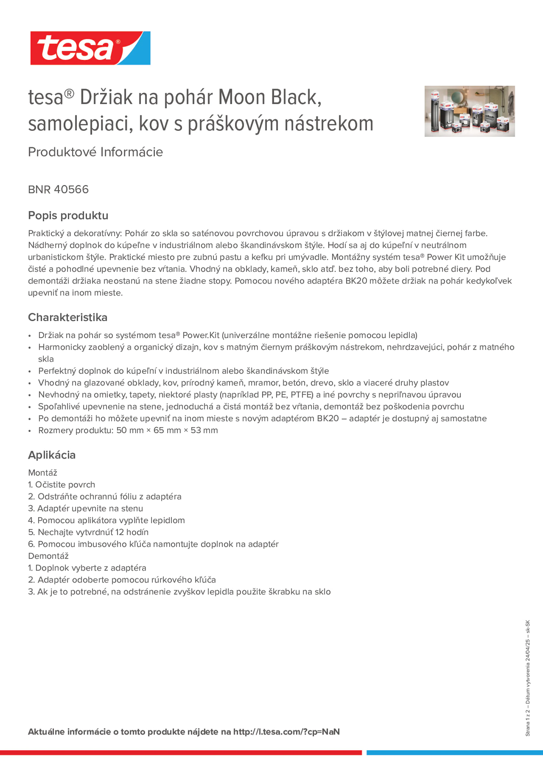 Product information_tesa® 40566_sk-SK